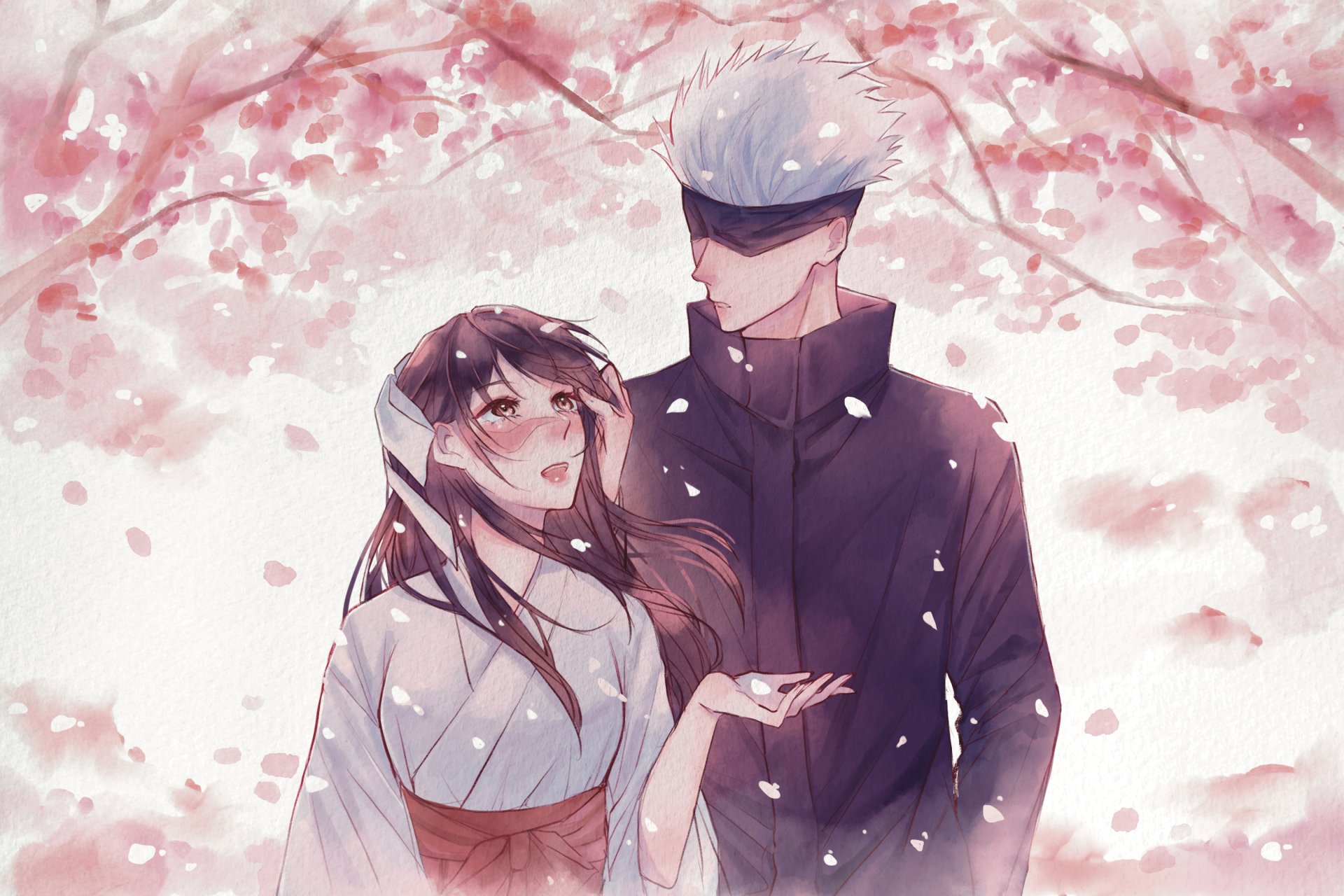 Download Utahime Iori Satoru Gojo Anime Jujutsu Kaisen HD Wallpaper