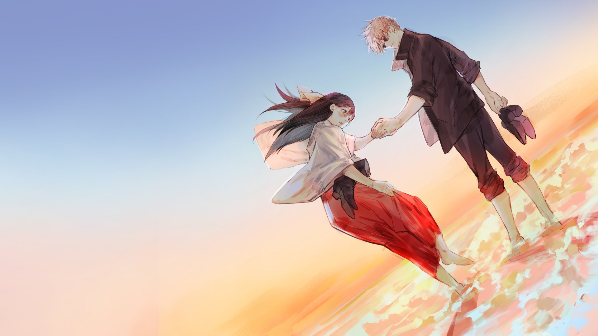 Download Utahime Iori Satoru Gojo Anime Jujutsu Kaisen 8k Ultra HD Wallpaper