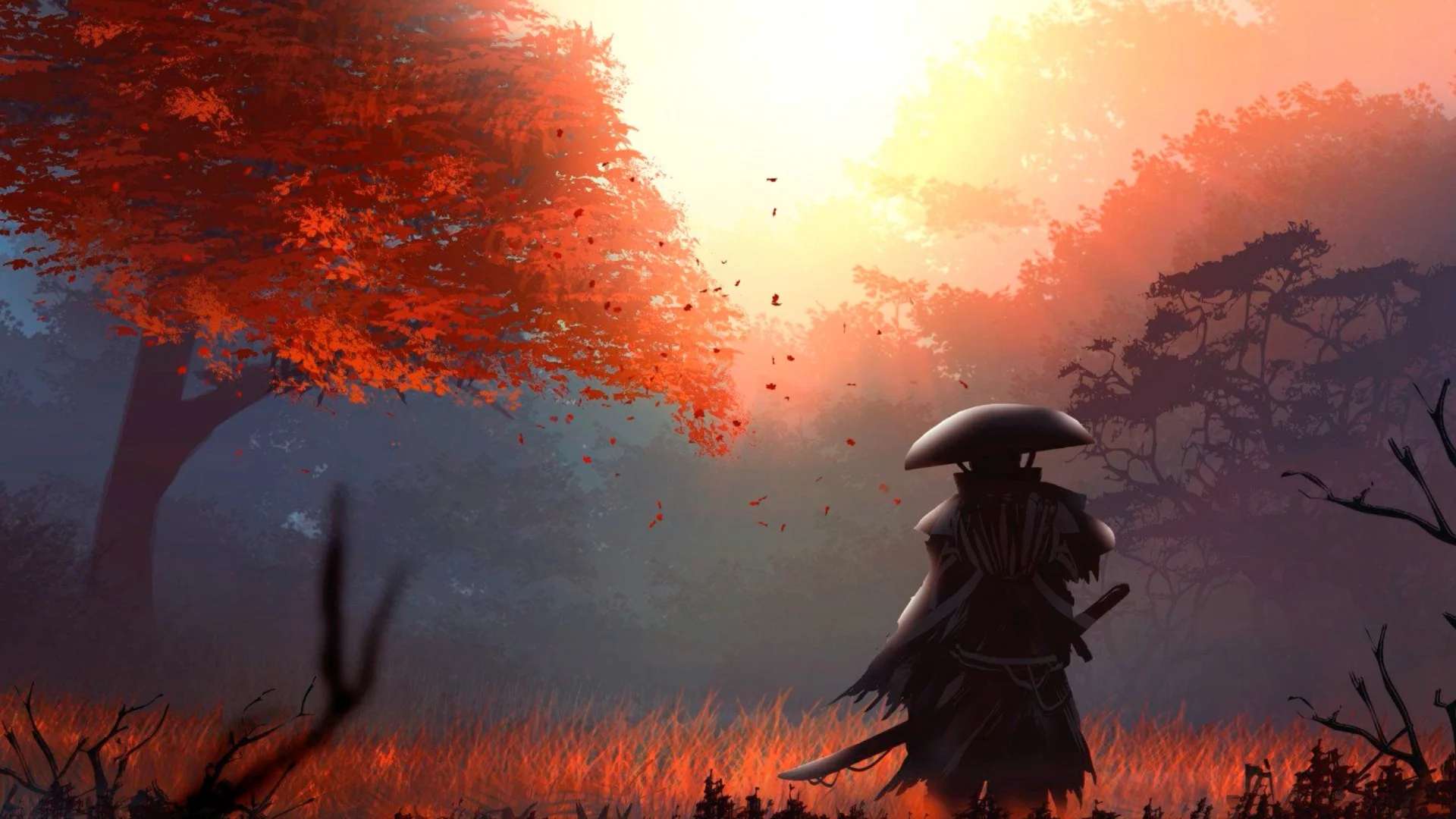 Autumn Samurai Live Wallpaper