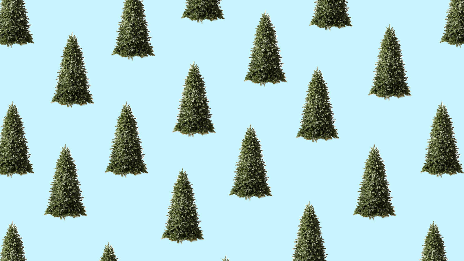 Download Minimalist Christmas Tree Collage Wallpaper