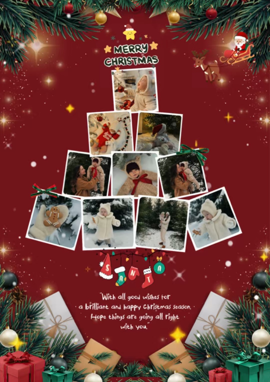 Collage Christmas Wallpaper