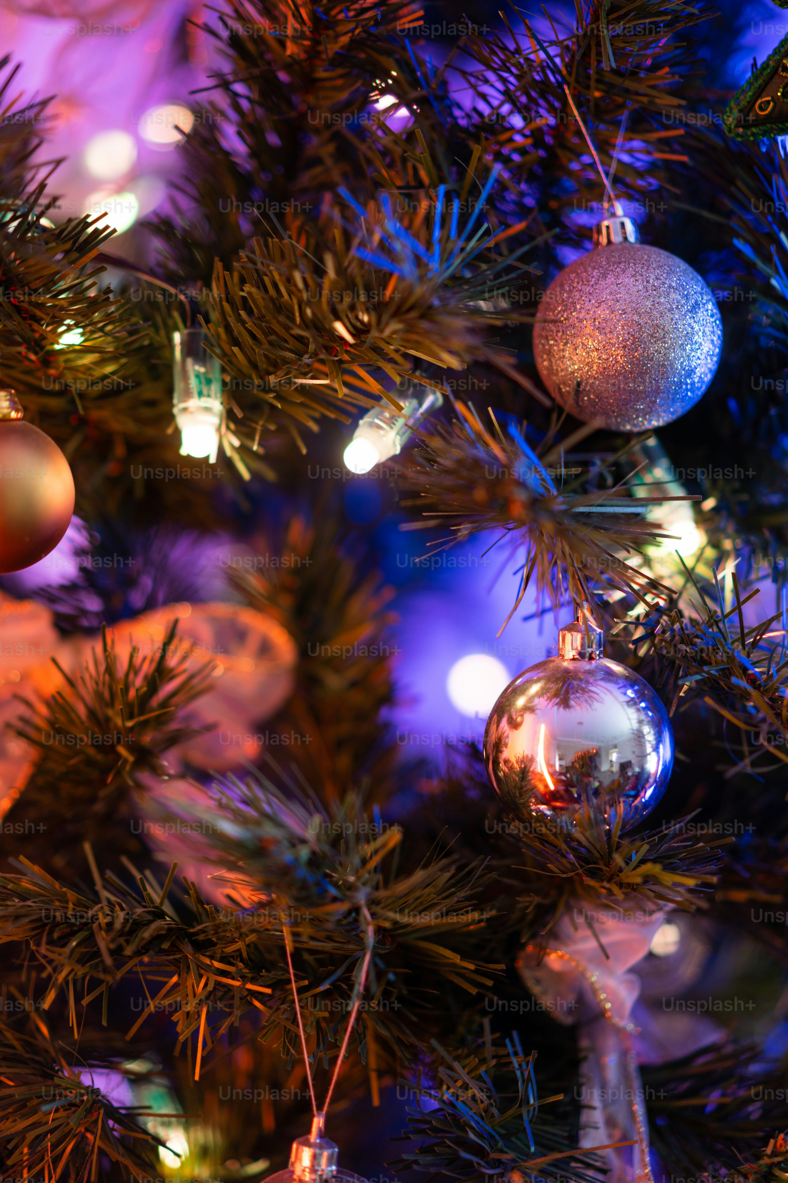 Christmas Tree Lights Picture. Download Free Image