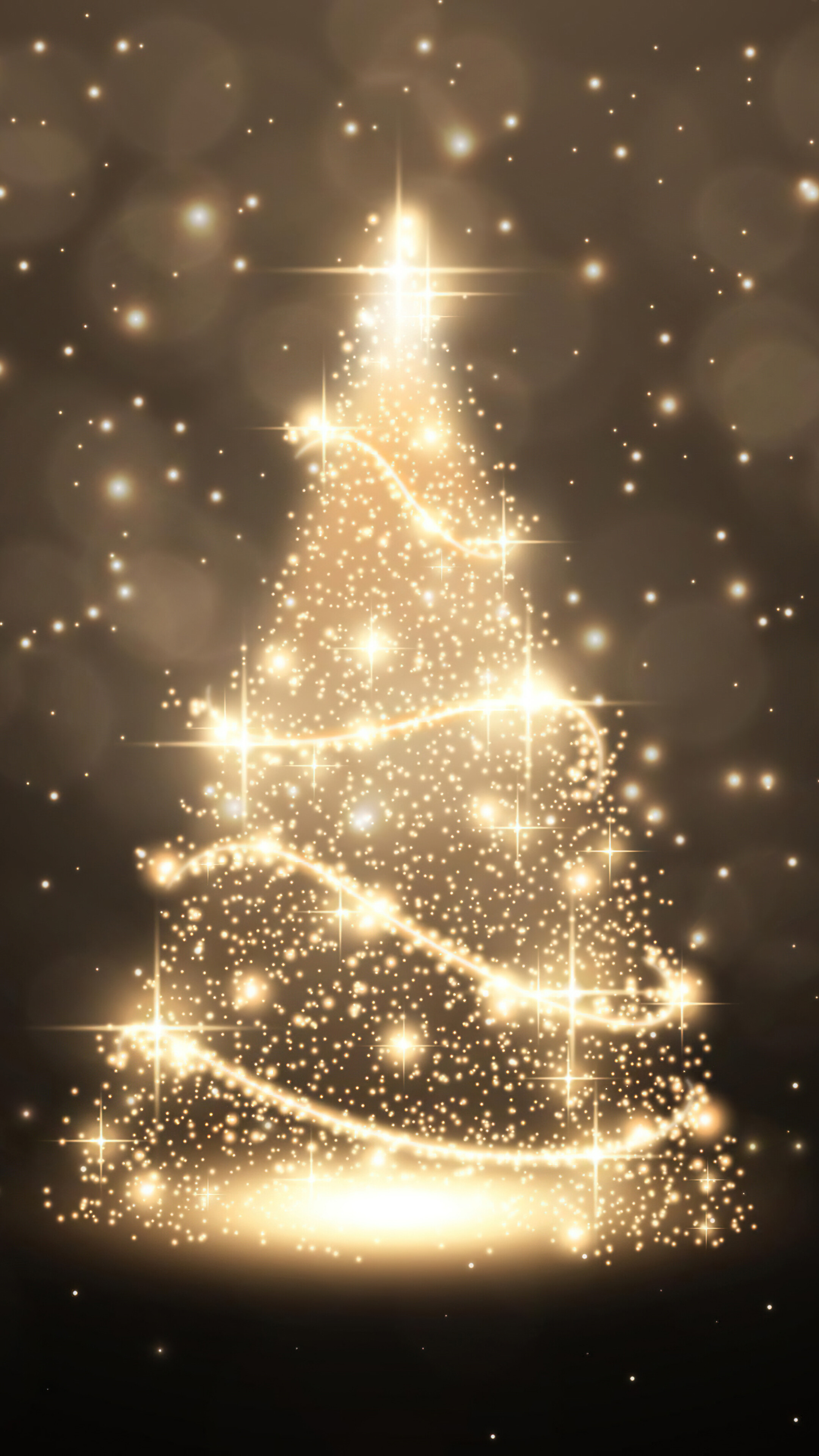 Glowing Christmas Tree 4K Wallpaper iPhone HD Phone h
