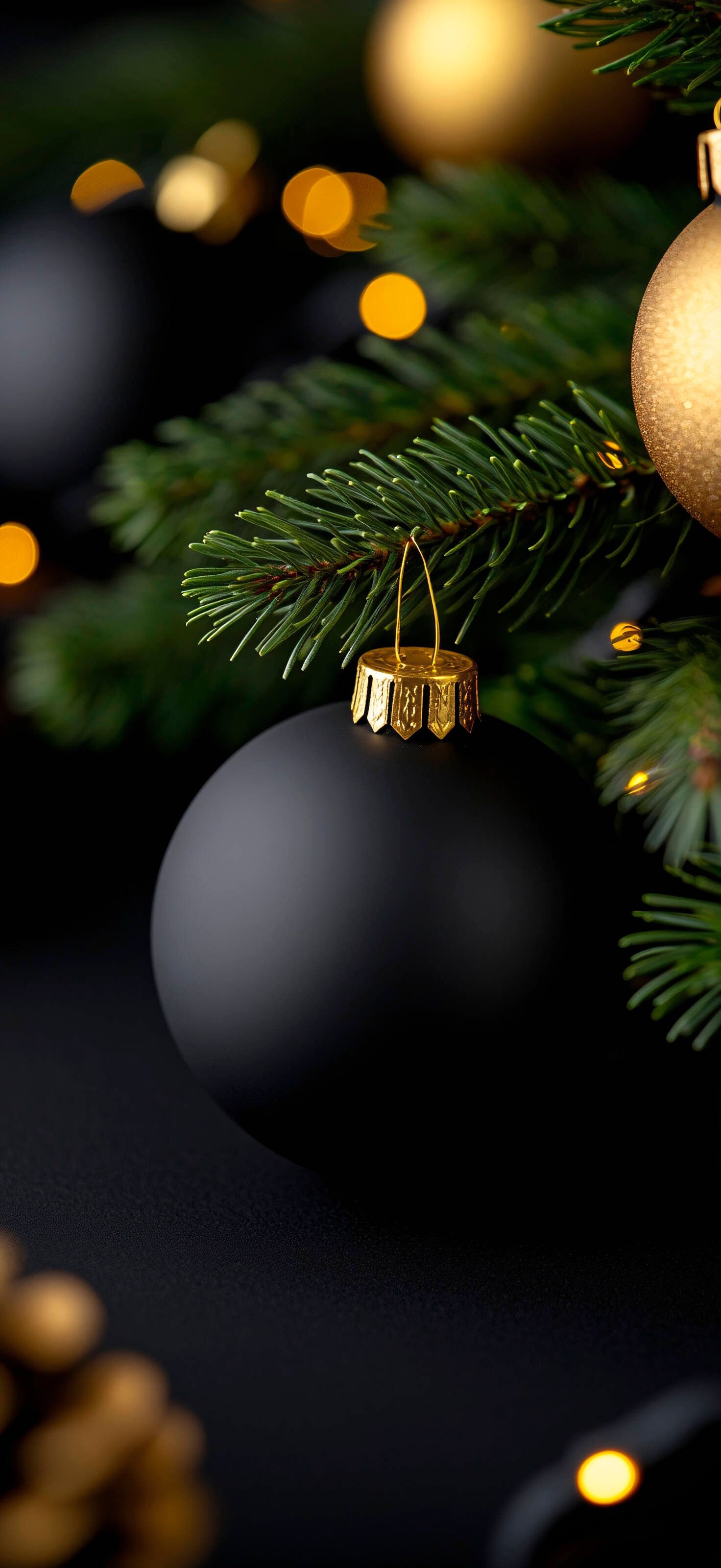 Christmas ornament wallpaper for iPhone