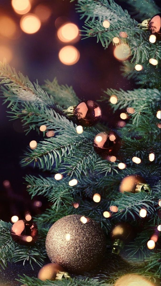 Christmas Tree Ornament Wallpaper IPhone