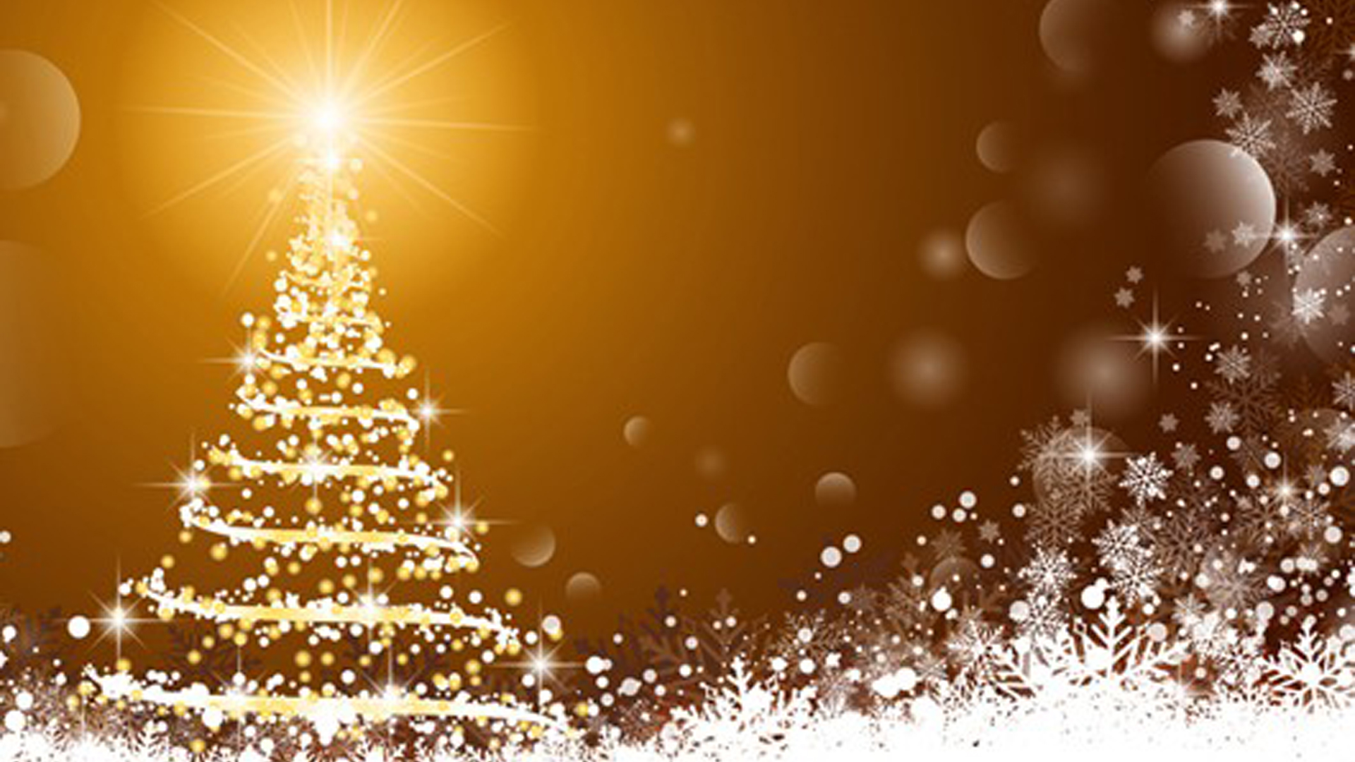Glare Glitter Light Christmas Tree Desktop Background HD Christmas Wallpaper
