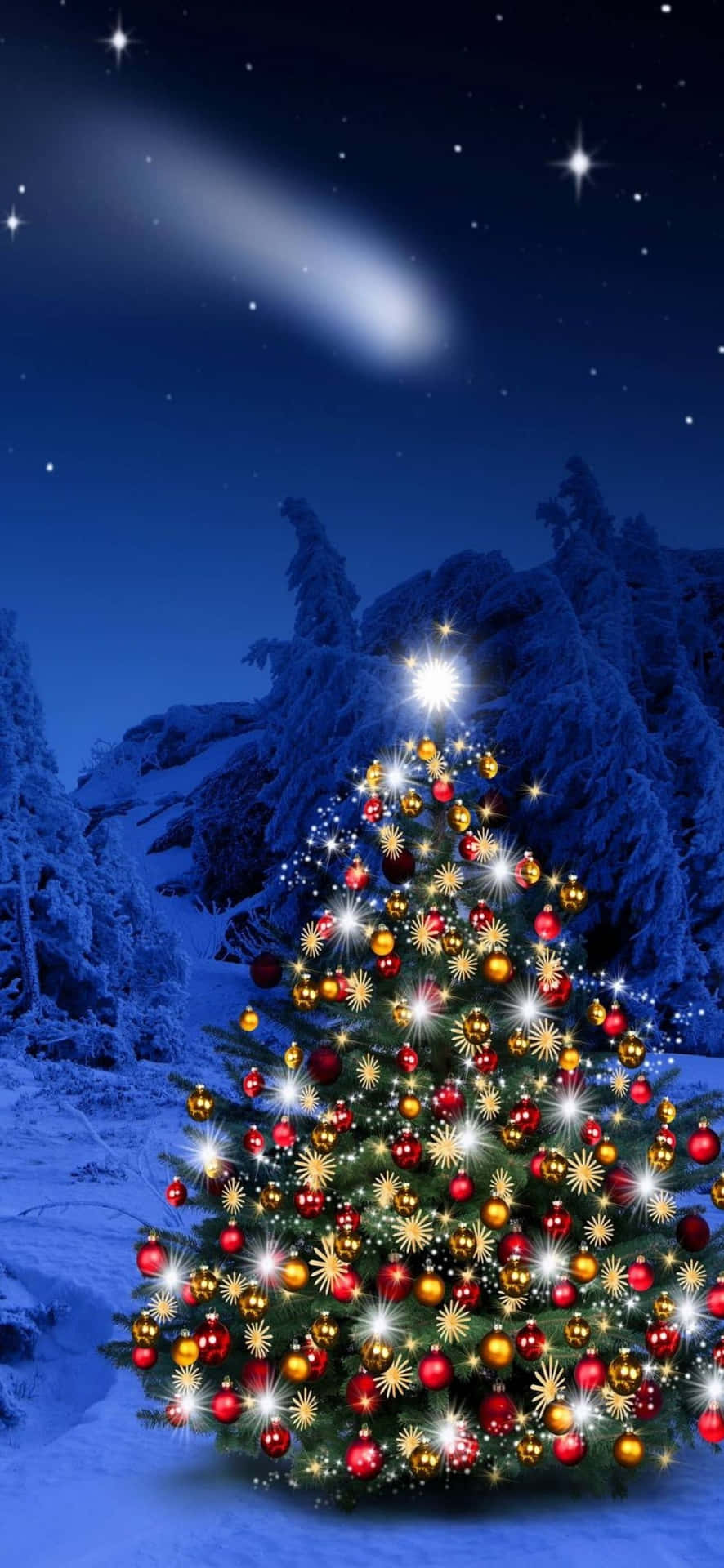 Download christmas tree wallpaper for android