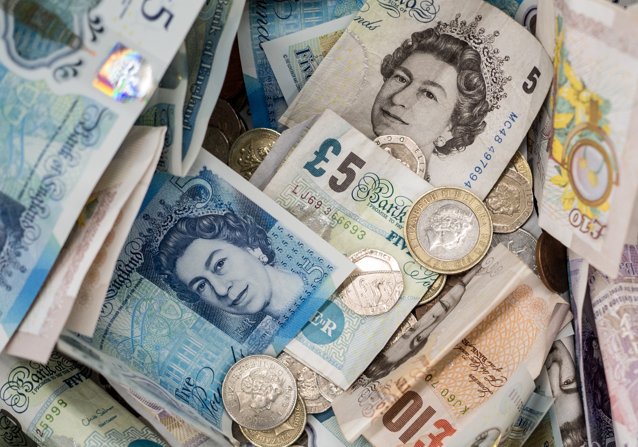 Wallpaper money, UK, coins, banknotes, GBP for mobile and desktop, section разное, resolution 2048x1434
