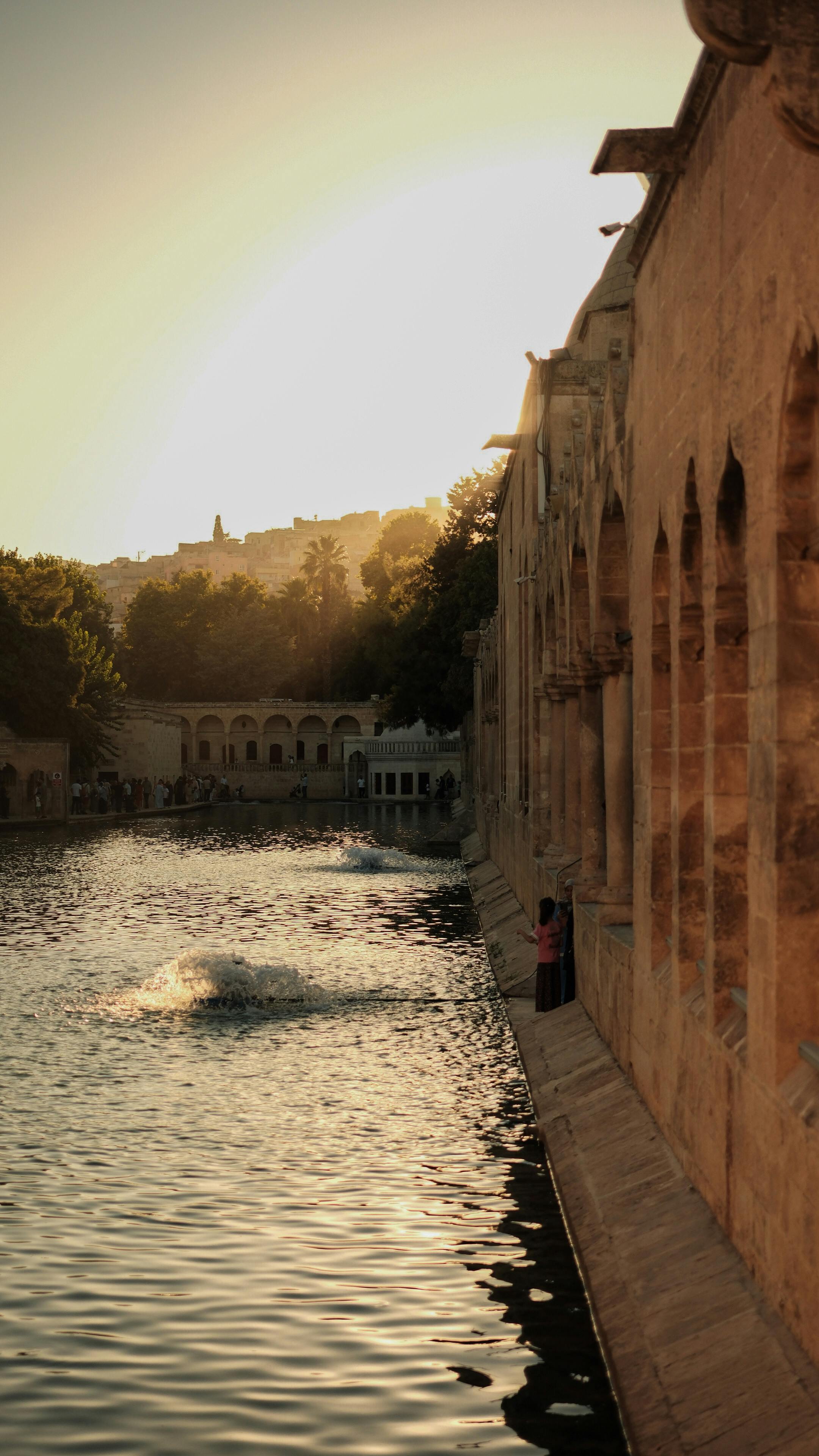Historic Balıklıgöl at Sunset in Şanlıurfa · Free