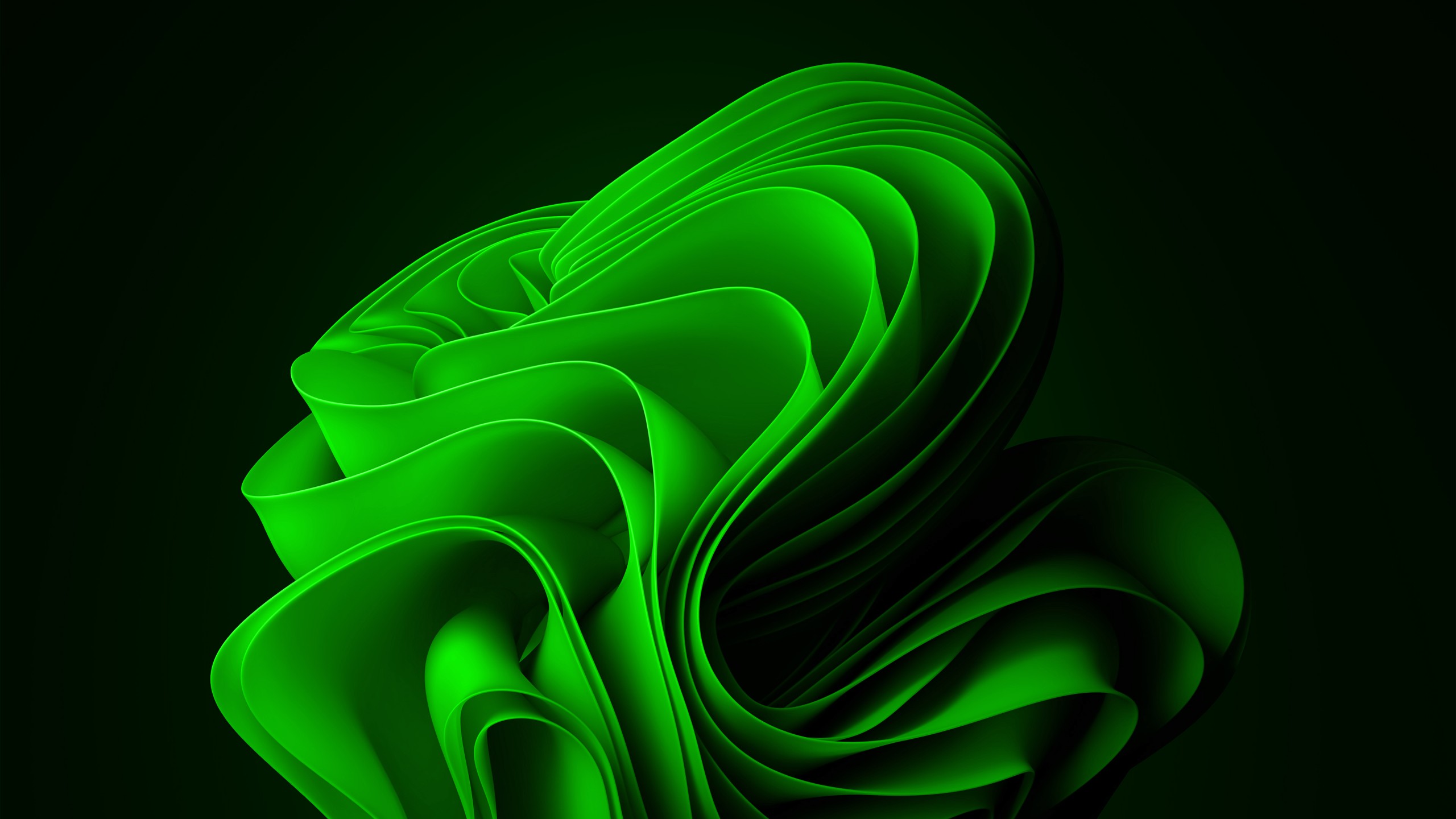 Green Windows 11 Logo In Green Background 4K HD Windows 11 Wallpaper