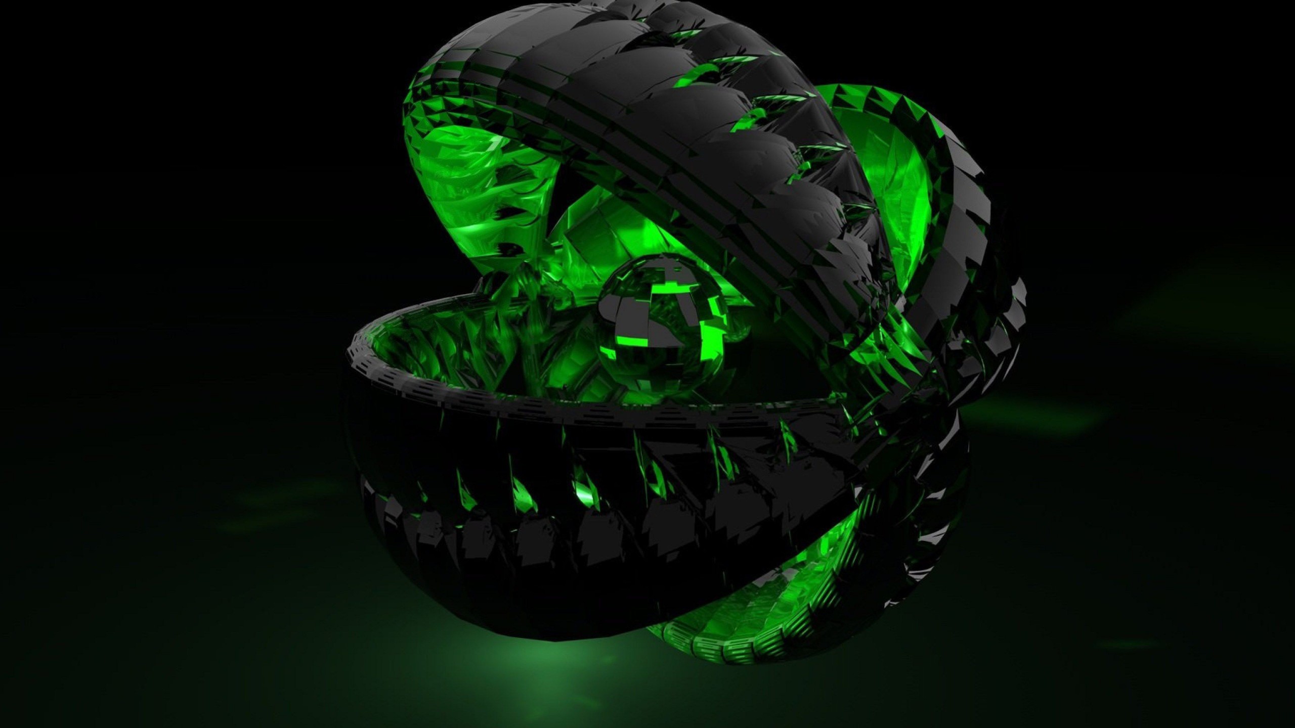 Abstract Green Background 4K HD Wallpaper