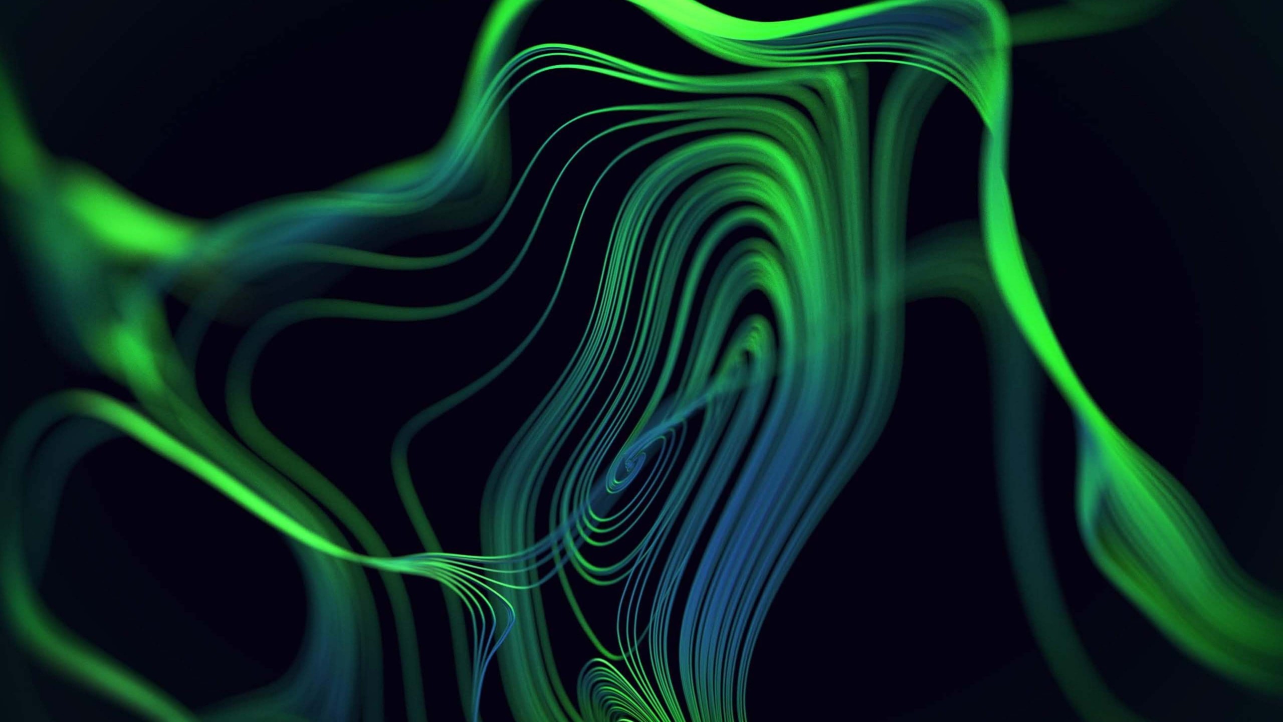 colorful green razer 4k HD abstract Wallpaper