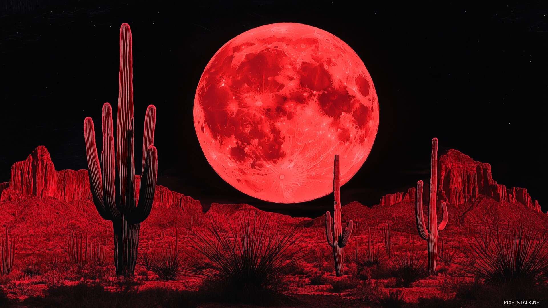 Red Moon Wallpaper HD