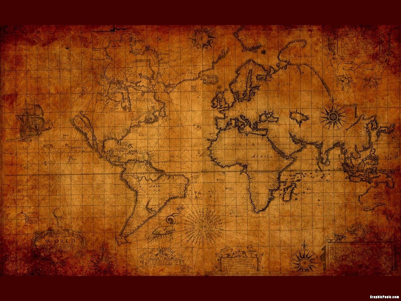 Ancient Map Background