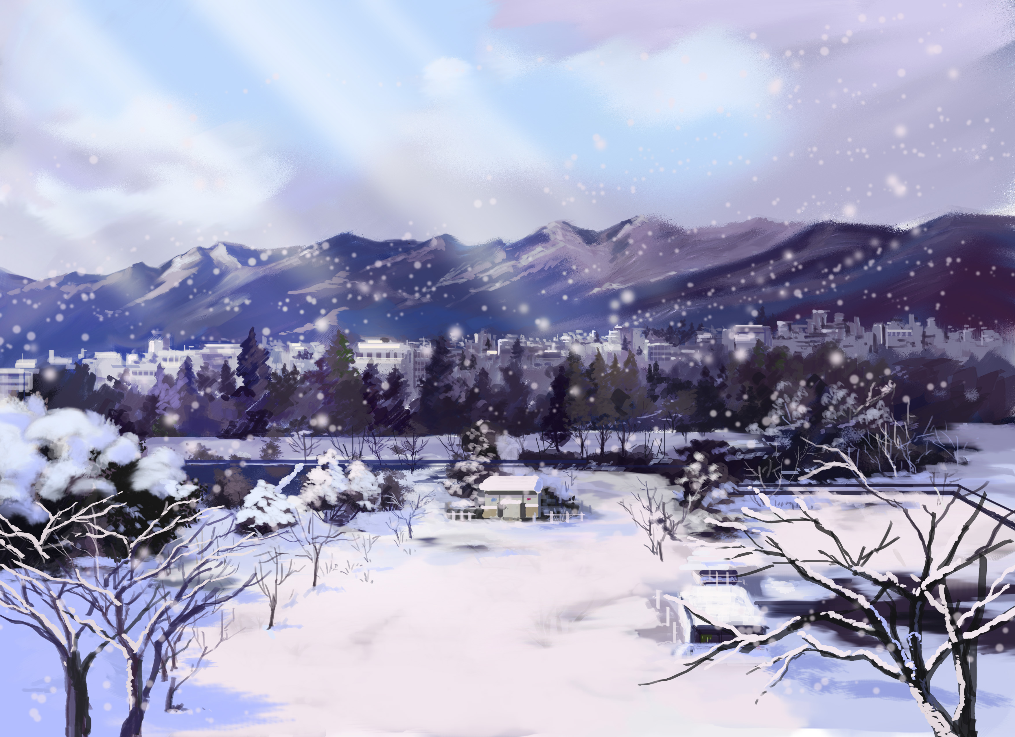 Winter Anime Wallpaper