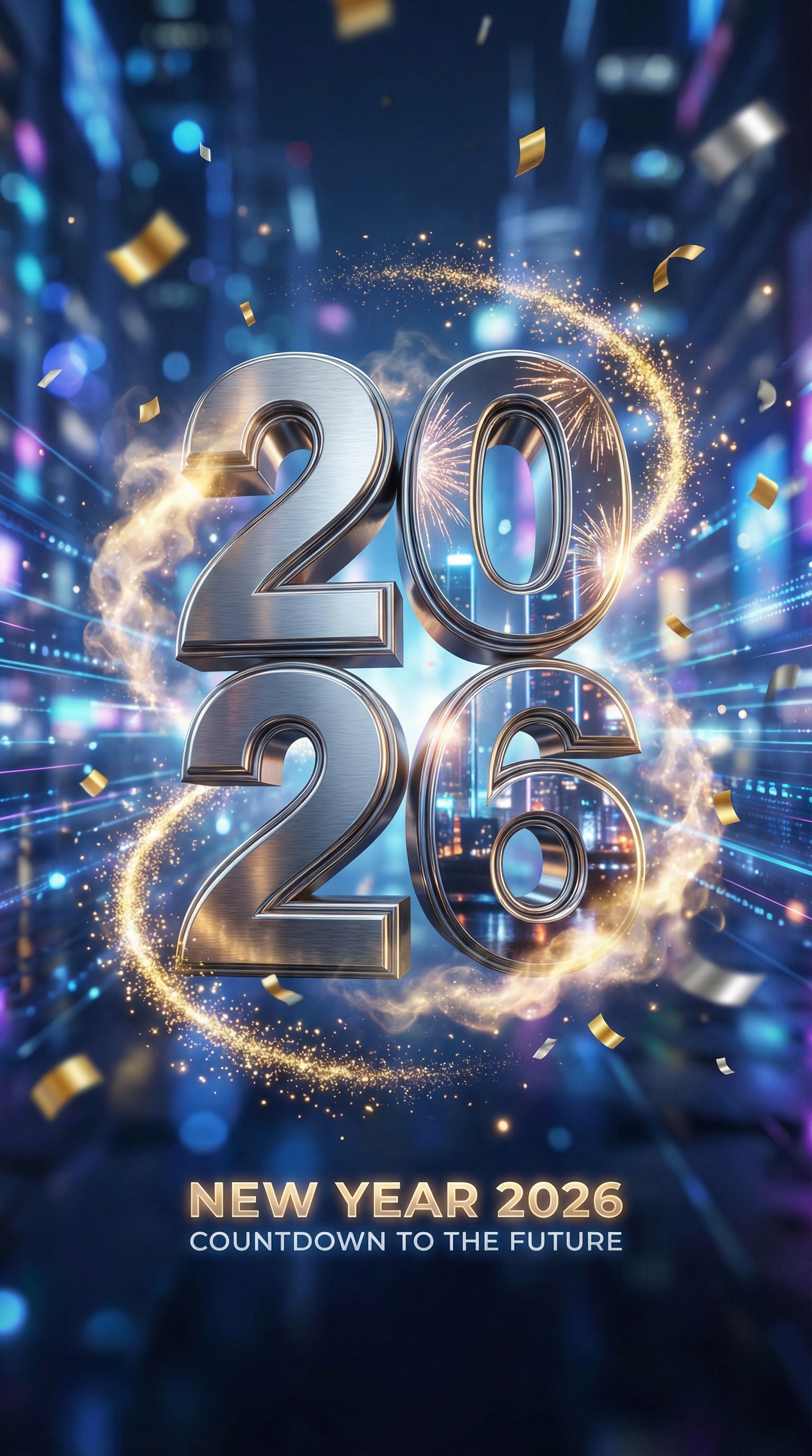 Free 2026 New Year Poster. Create Custom Happy New Year Posters Online