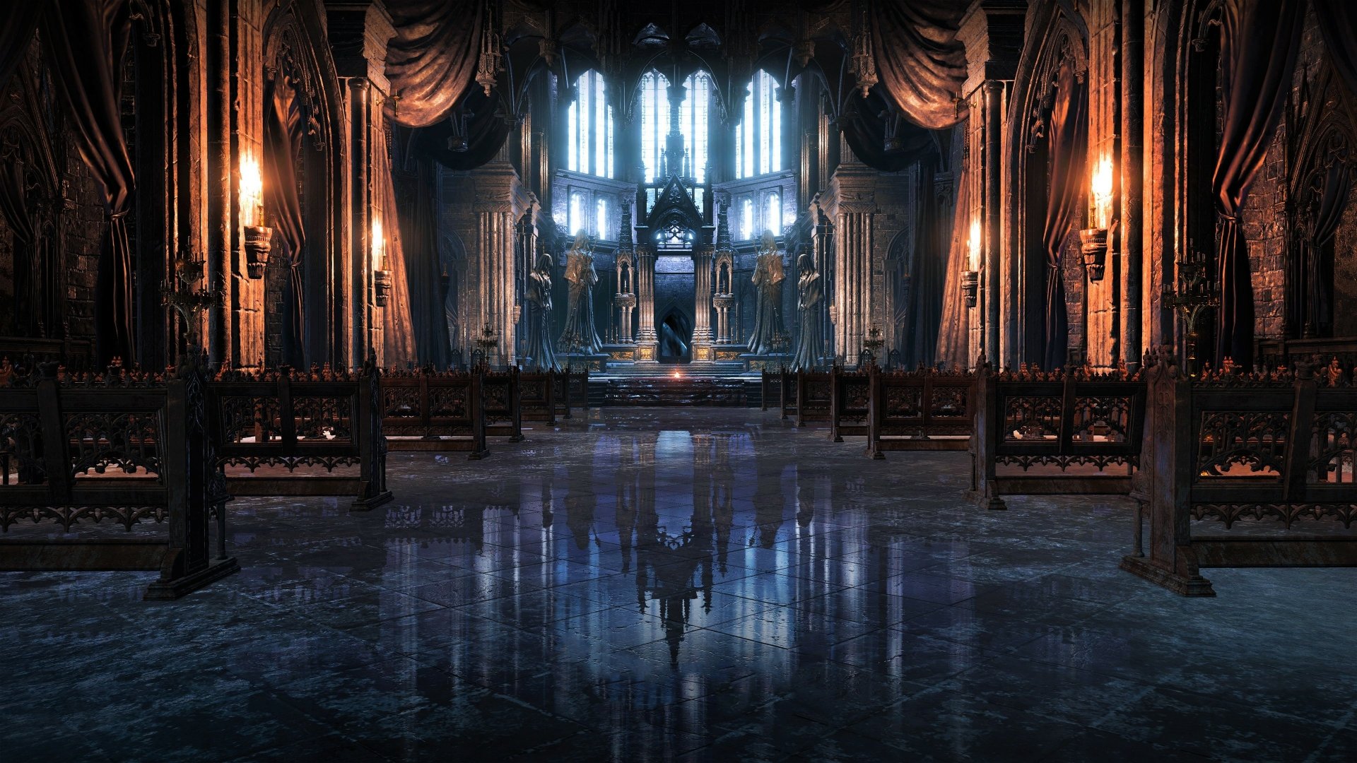 Dark Souls III Gothic Cathedral 4K Ultra HD Wallpaper