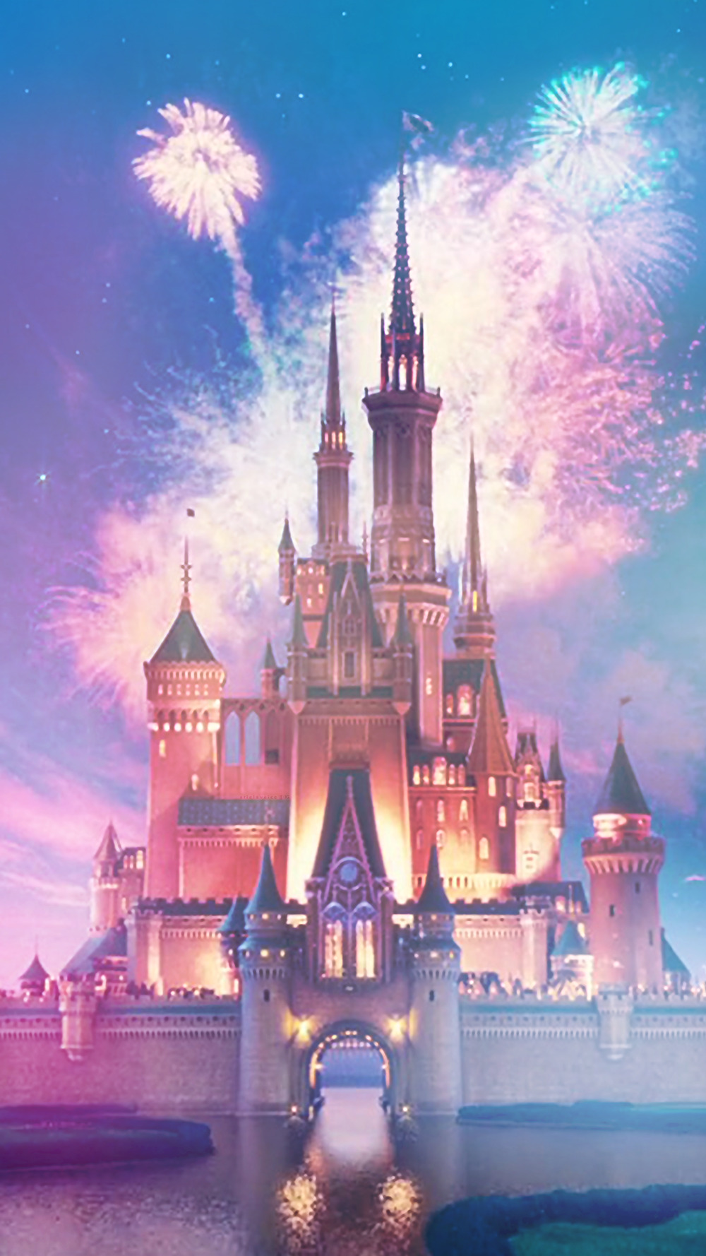 Disney Castle (Disney intro) iPhone lockscreen made by me. (Yes, there is a watermark) Instagram: ArielsVoice