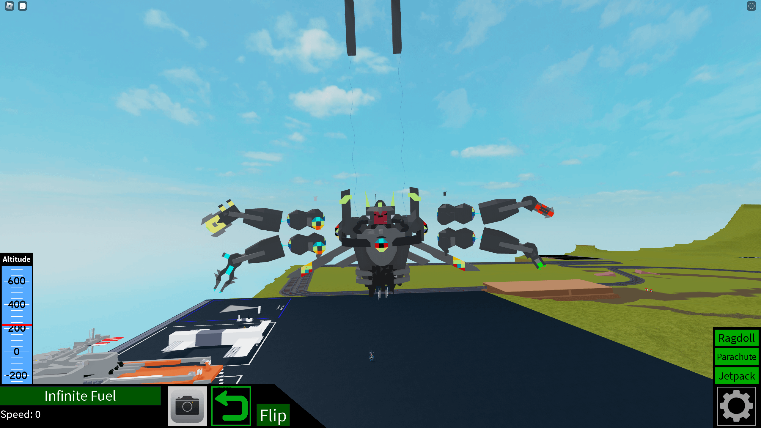 Made XF 09 Ares In Plane Crazy Roblox!