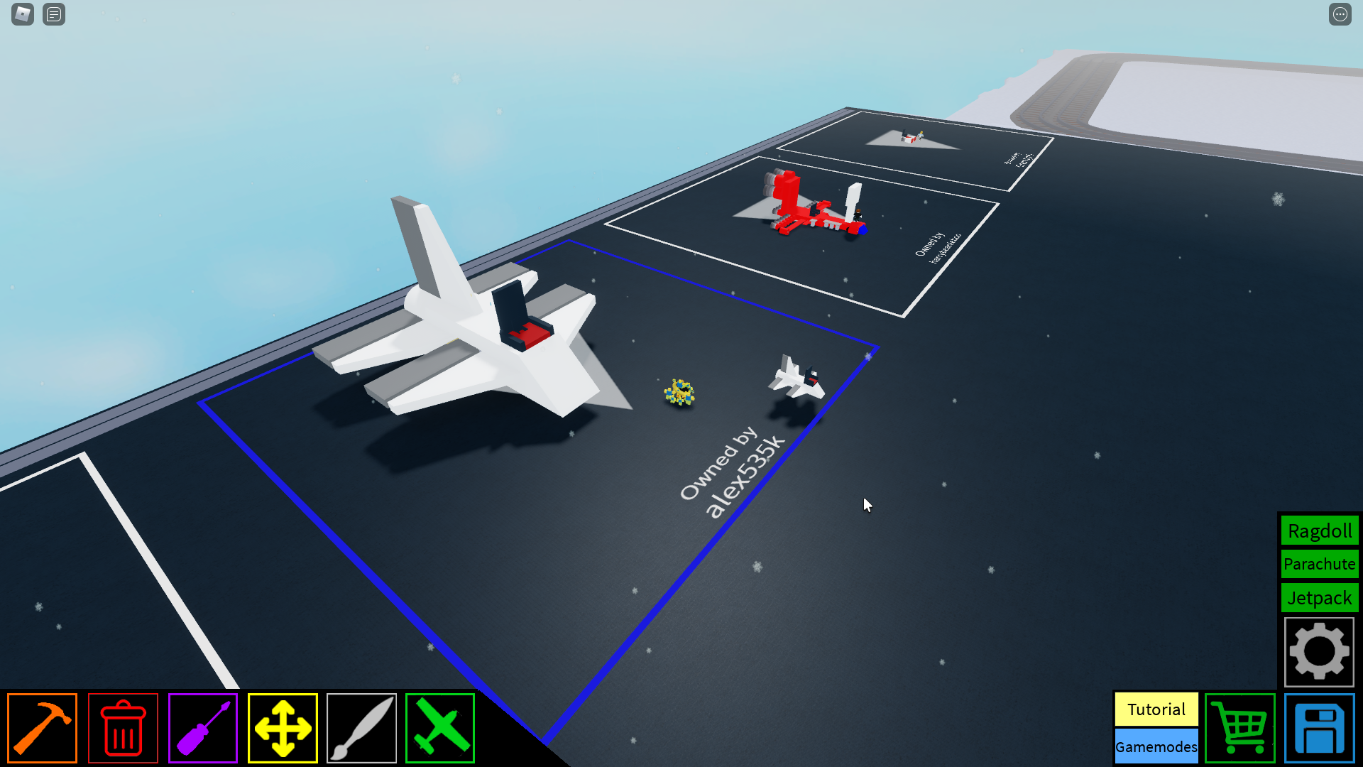 made a giant plane crazy logo plane