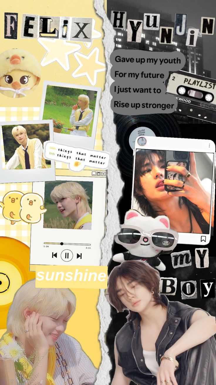 Hyunlix!! #straykids #felix #bbokari #hyunjin #jiniret #wallpaper