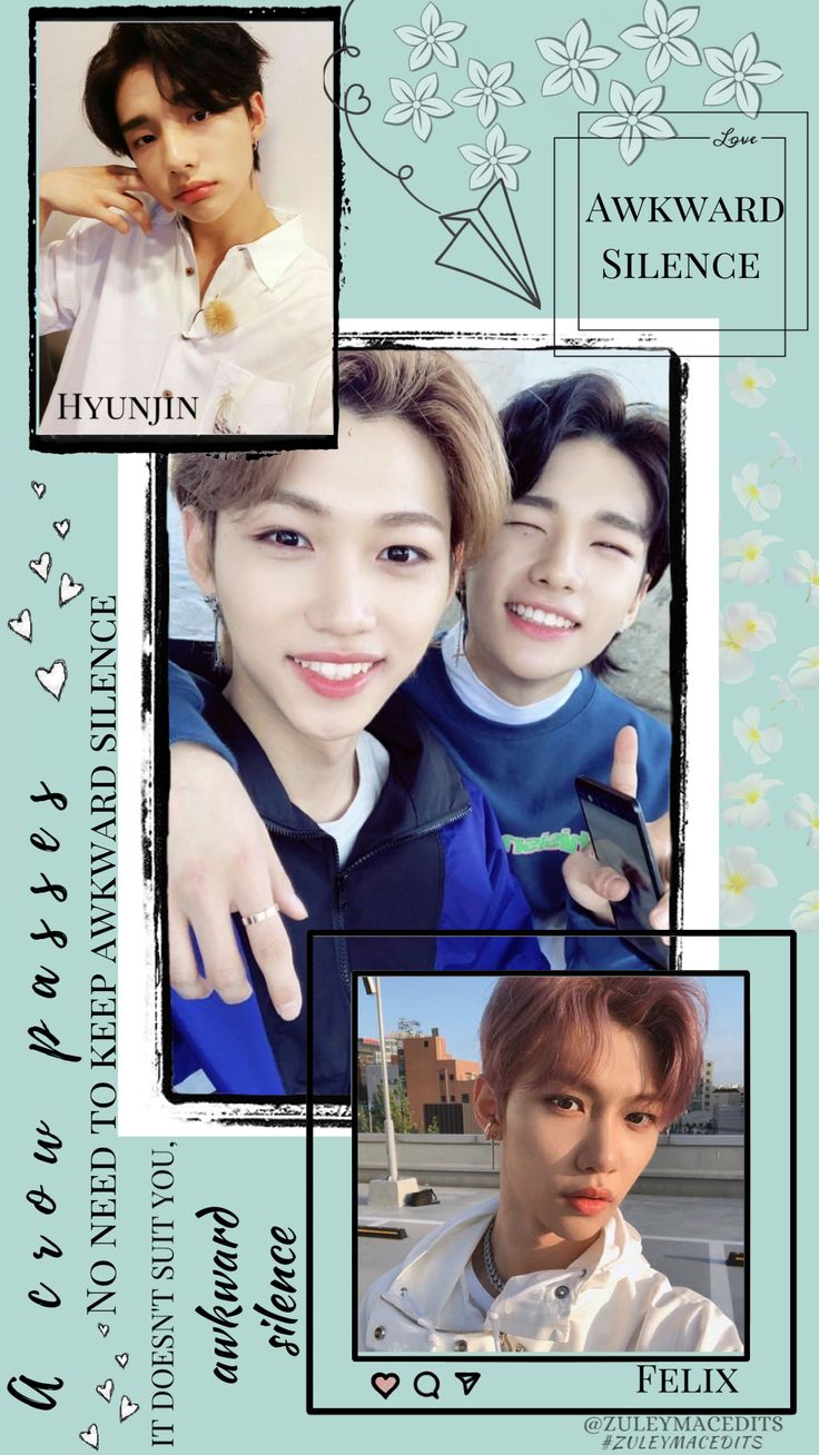 Stray Kids- AWKWARD SILENCE Hyunjin and Felix WALLPAPER