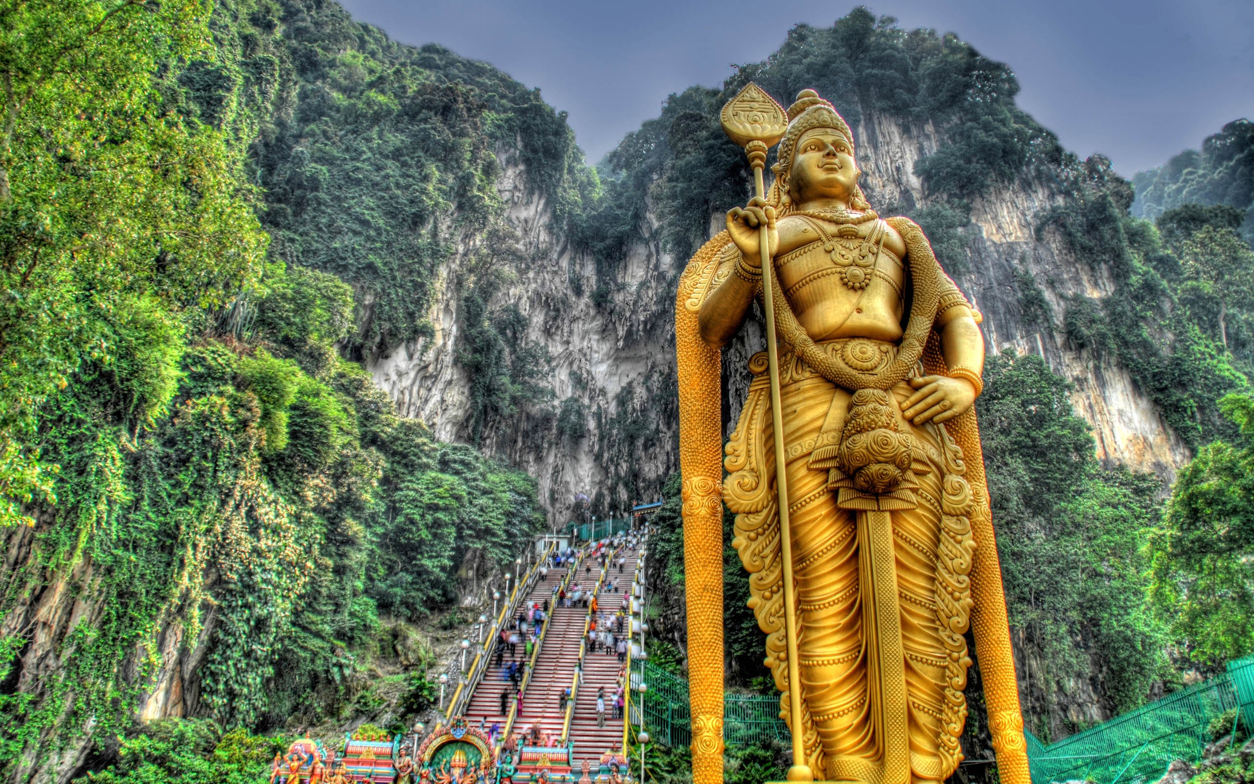 lord, Murugan, Penang, Kuala, Lumpu, Malaysia, Jungle, Statues, Hdr, Photography, 2560a Wallpaper HD / Desktop and Mobile Background