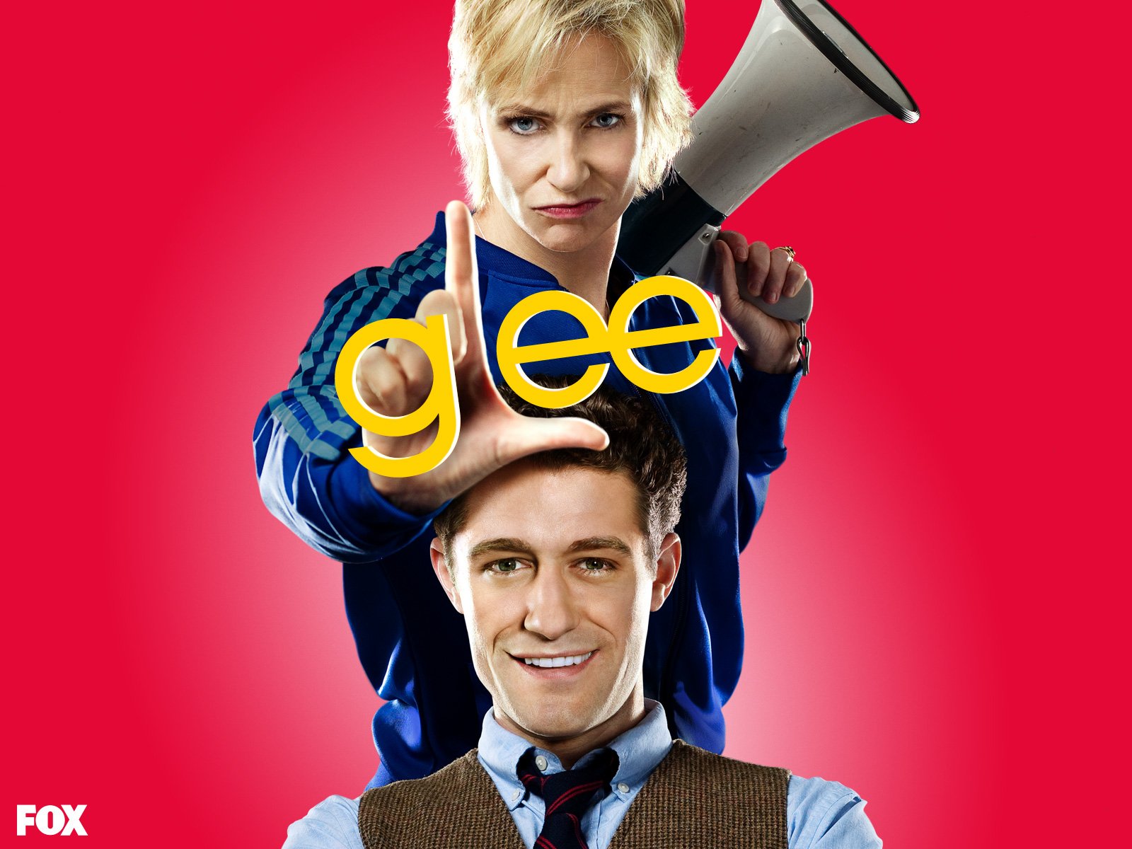 Download Will Schuester Matthew Morrison Sue Sylvester Jane Lynch TV Show Glee Wallpaper