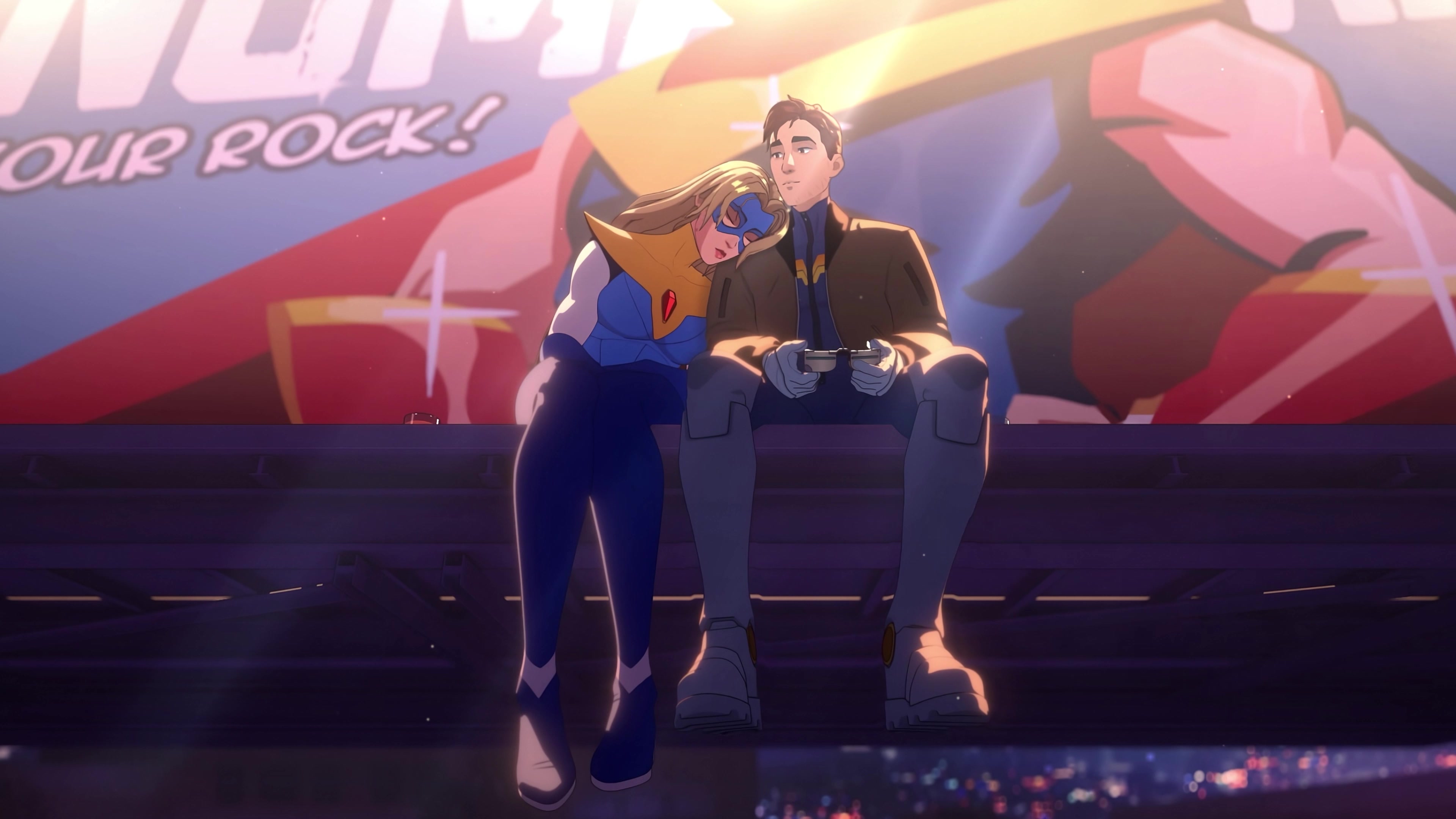 Blonde Blazer & Mecha Man (Dispatch) Live Wallpaper