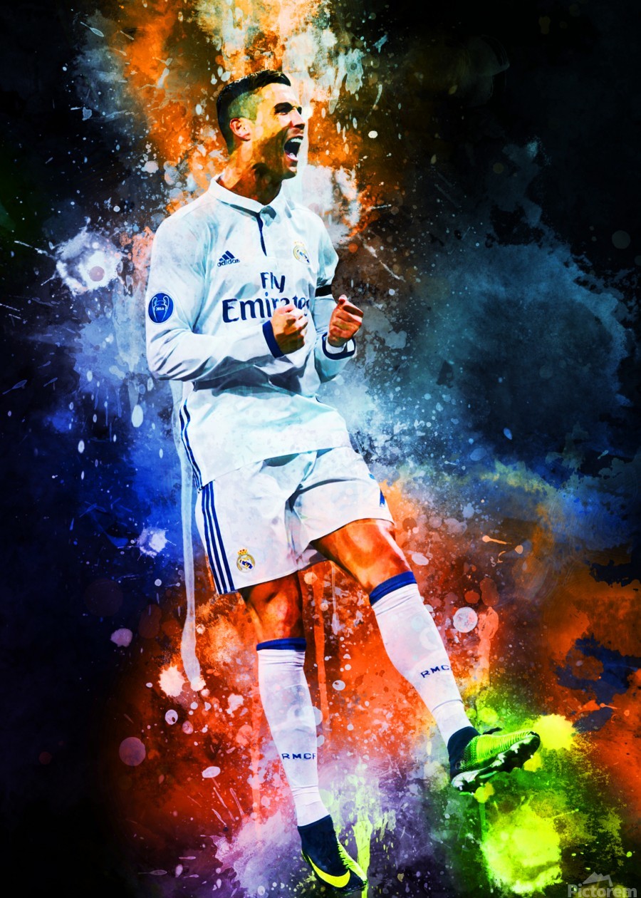 Cristiano Ronaldo by Coolbits Artworks Wall Art