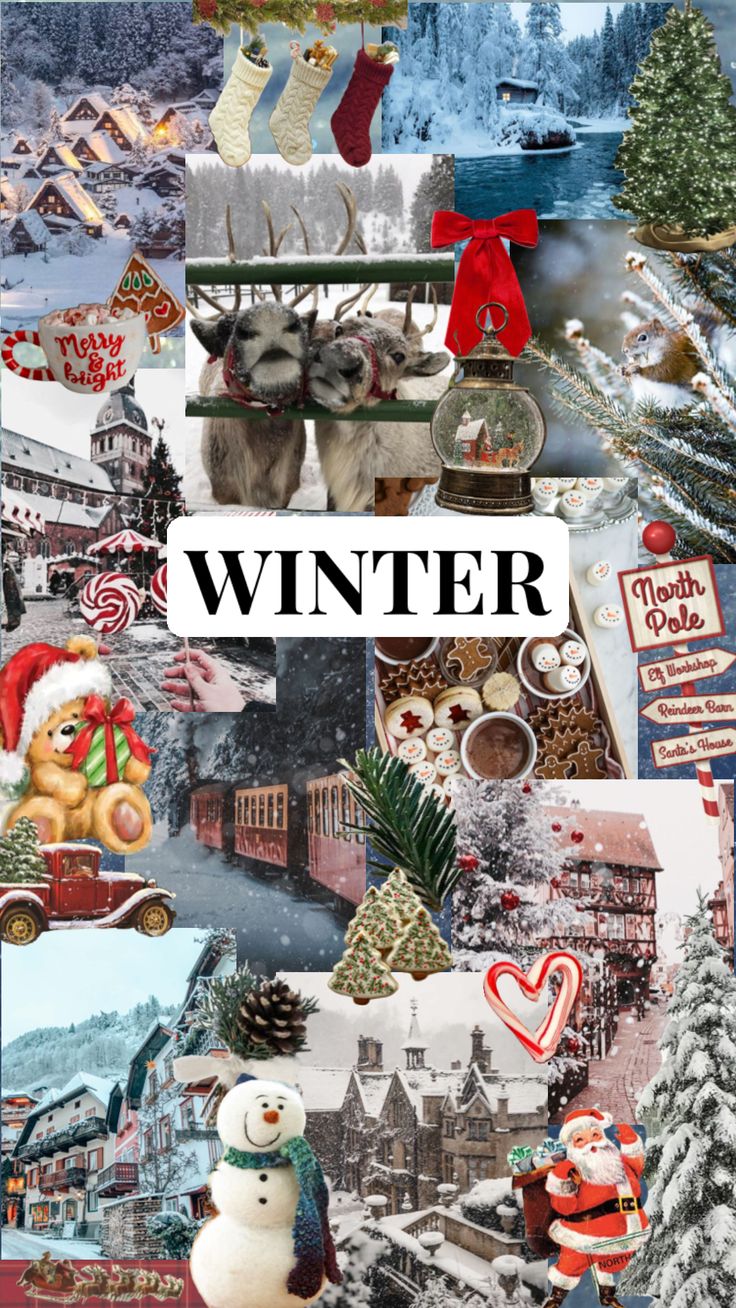 winter #christmas #wintercollage #collageart