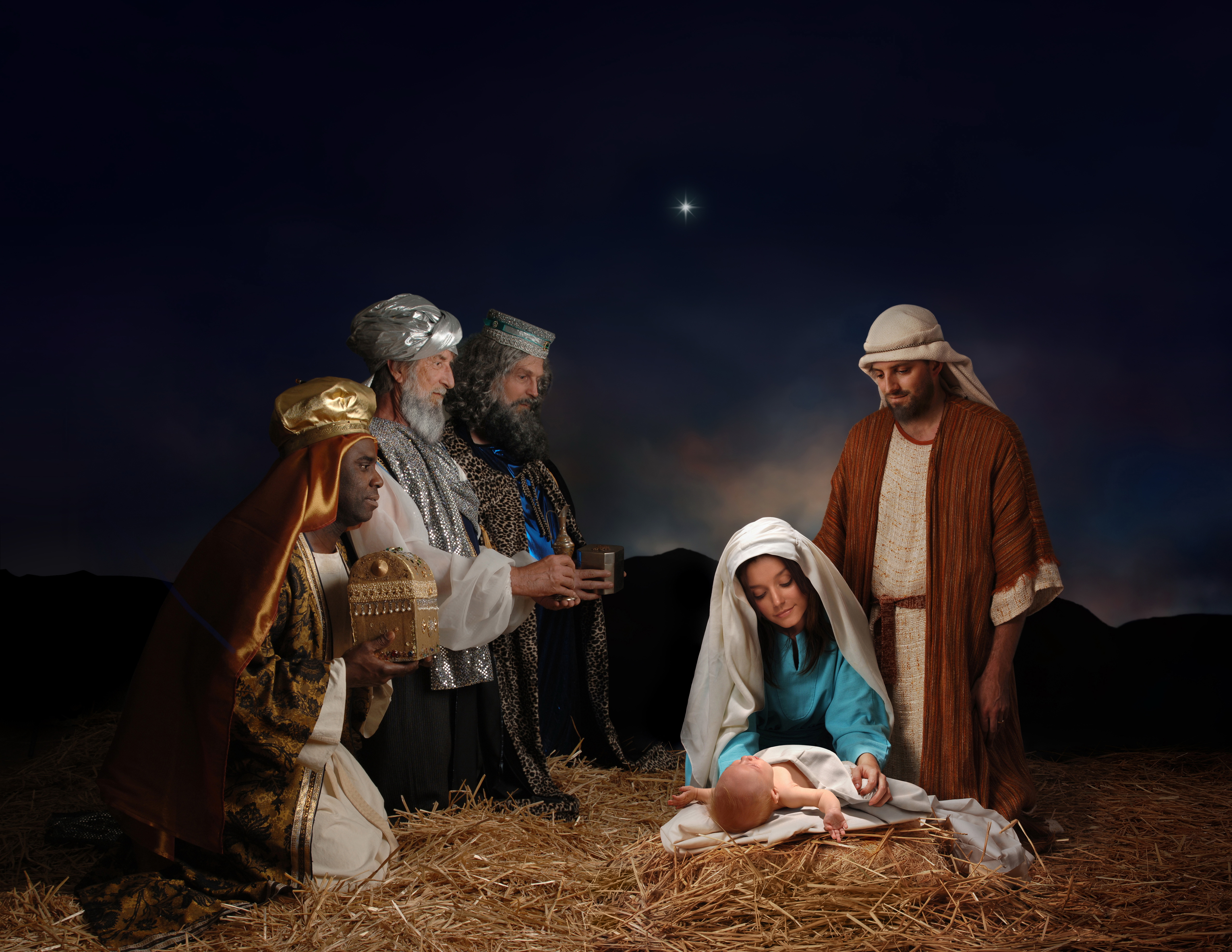 4K HD Christmas Nativity Wallpaper
