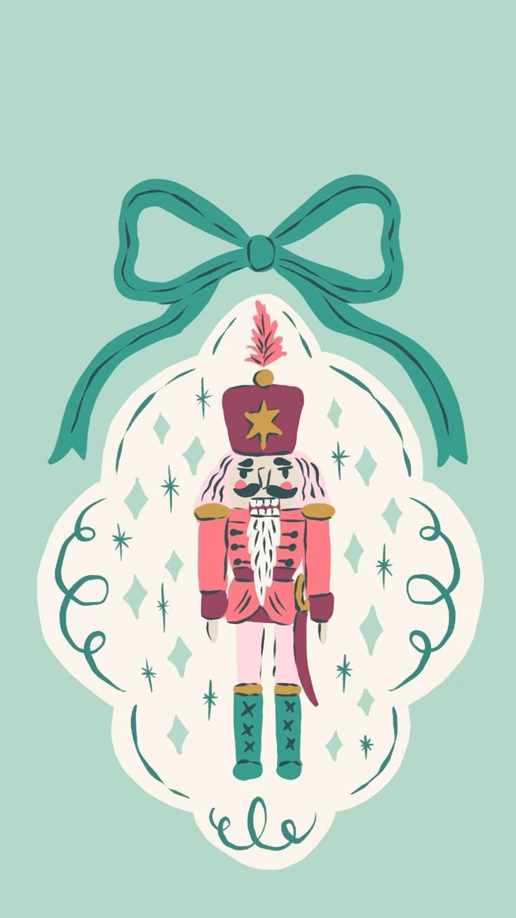 Nutcracker Christmas iPhone phone background wallpaper