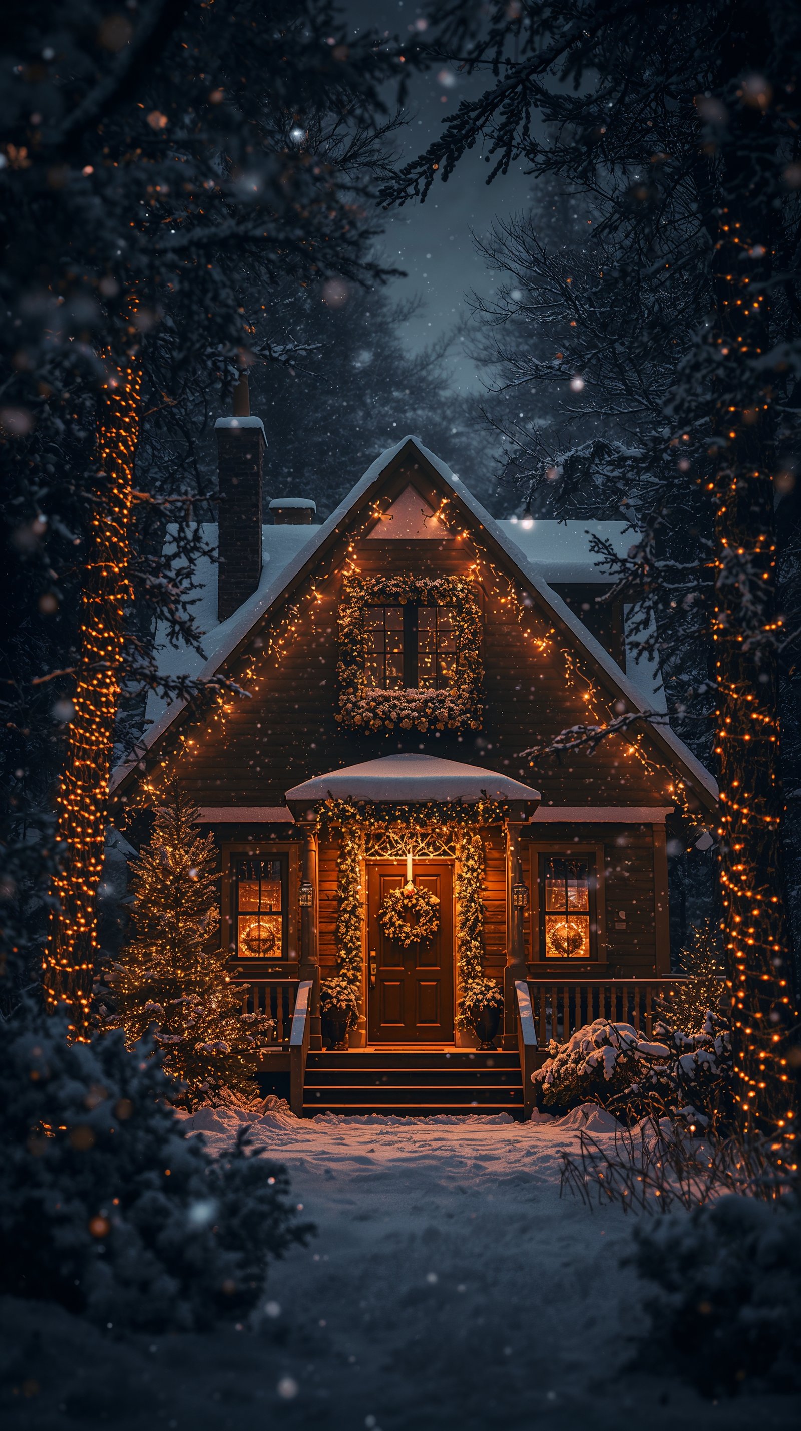 Black Christmas wallpaper dark festive