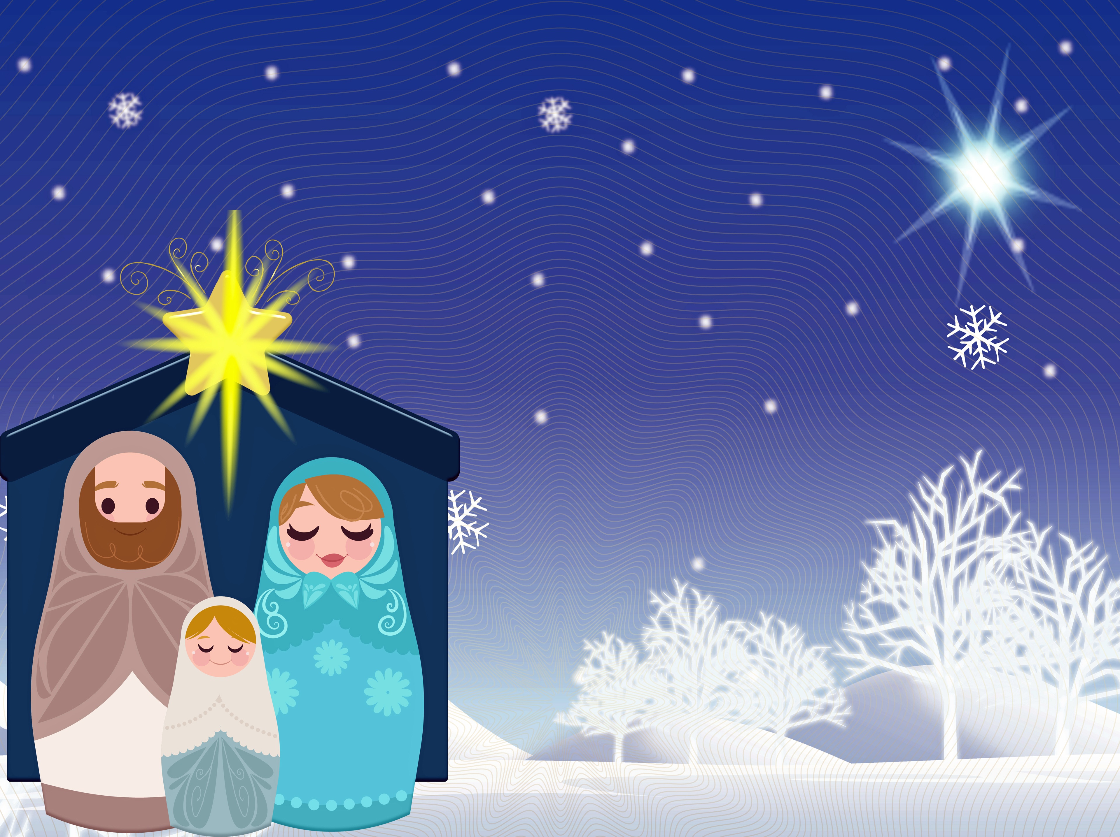 Christian Manger Winter Digitally Made Illustrations On Creazilla.com