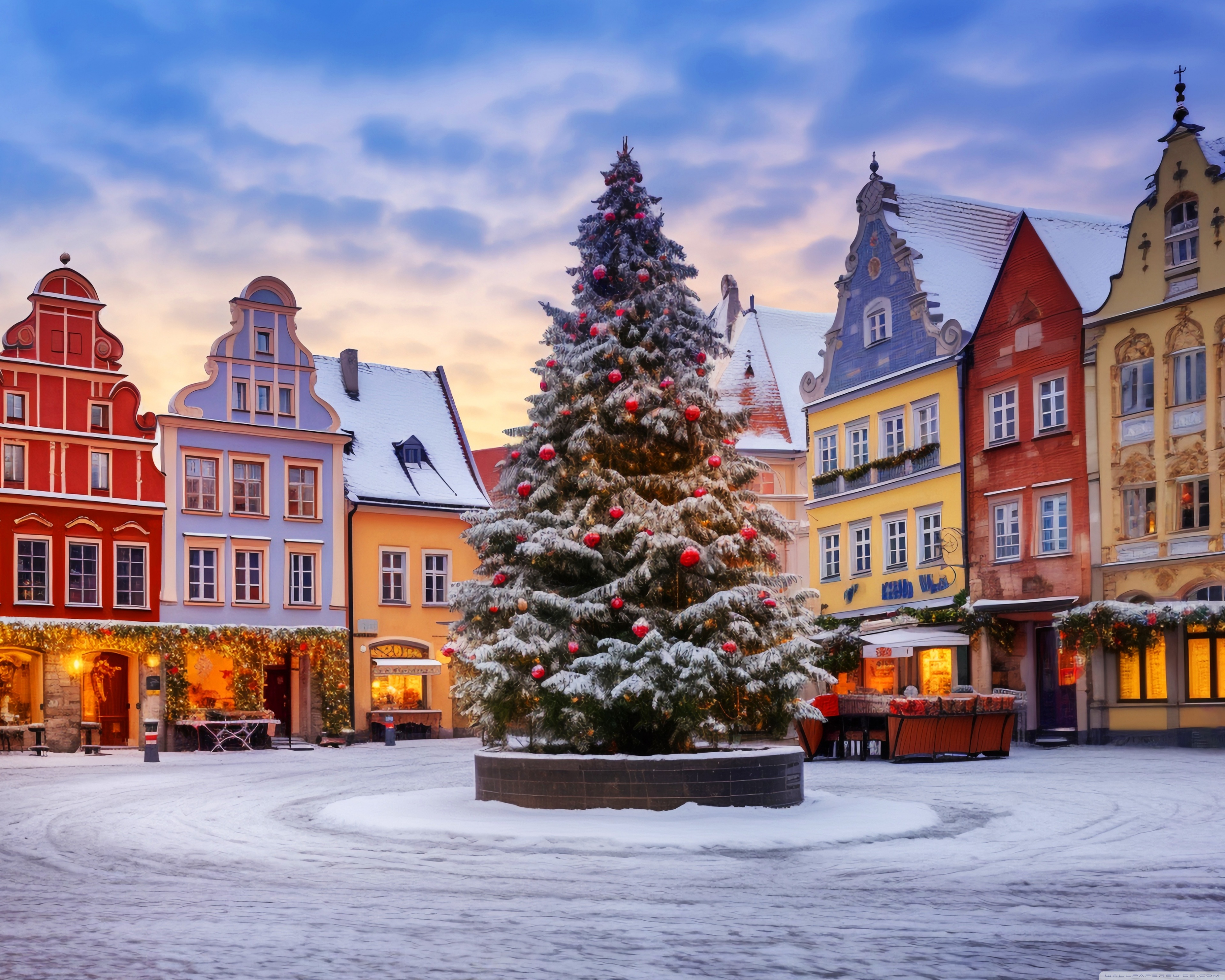 Christmas in Europe 4K UHD Wallpaper for UltraHD Desktop and TV, Widescreen and UltraWide Display, Smartphone and Tablet Devices