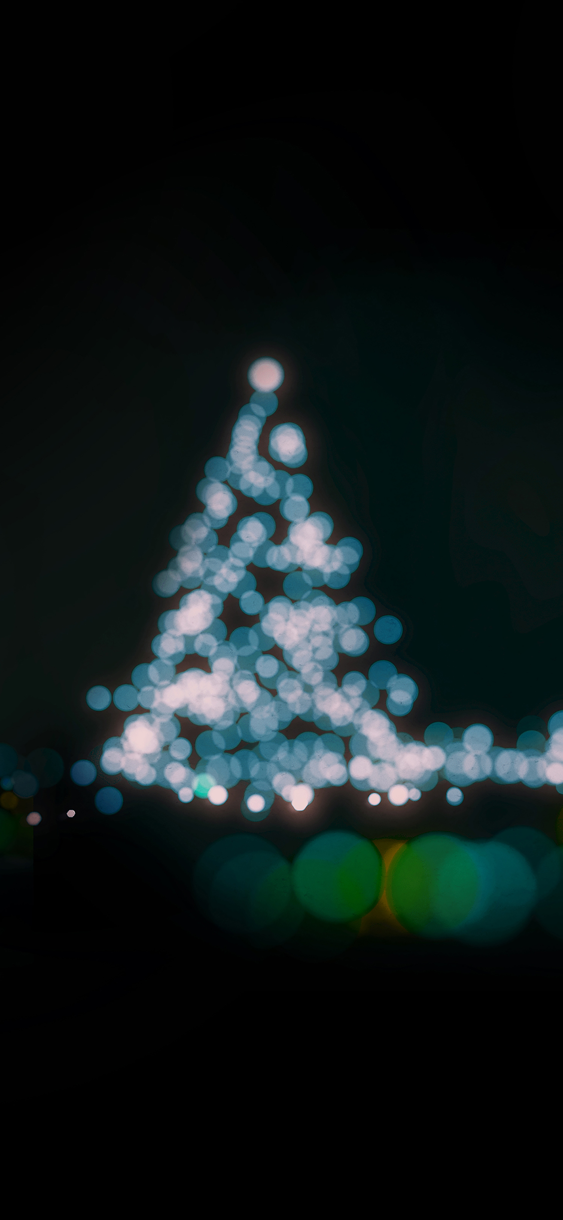 iPhoneXpapers lights bokeh blue love dark night