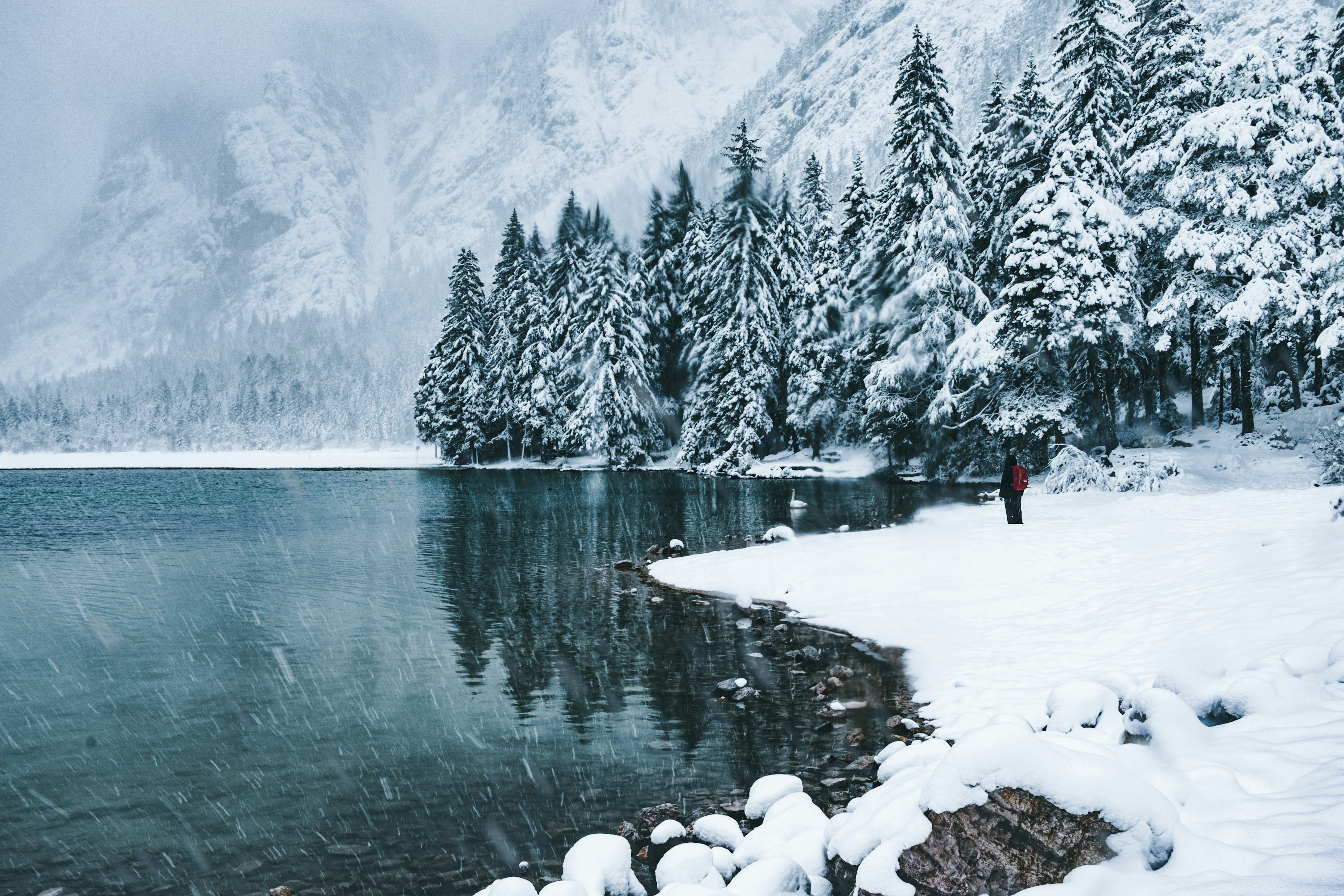 Winter Lake Picture. Download Free Image