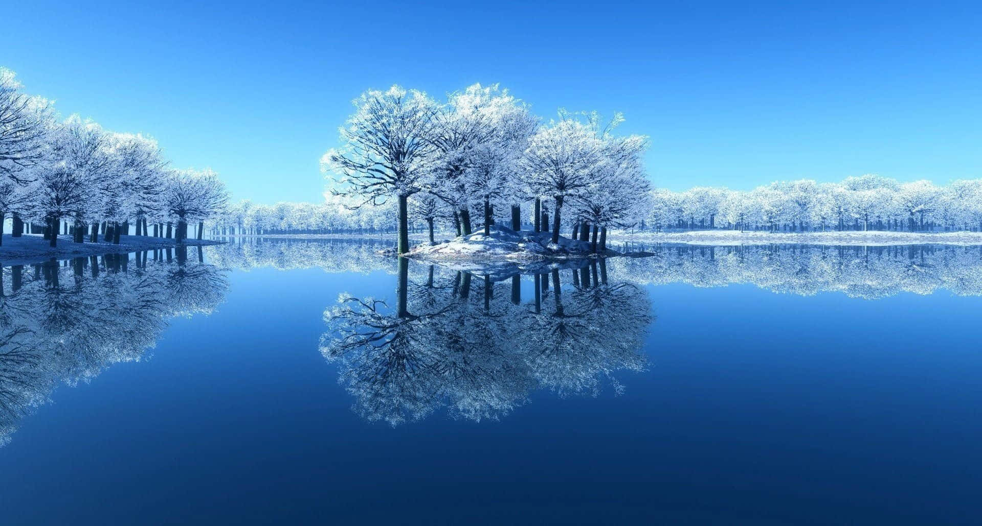 Download Captivating Frozen Lake Wallpaper