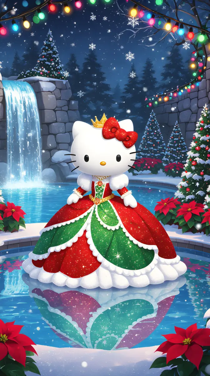 Christmas Hello Kitty wallpaper