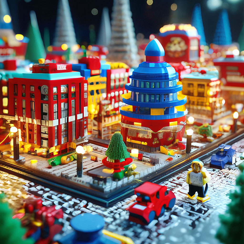 Lego New Year, 4k, High resolution, high detail, ISO 100, bright lighting