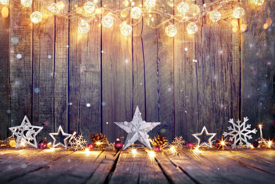 Wallpaper Christmas Day, Christmas Lights, Holiday, Tree, Christmas, Background Free Image