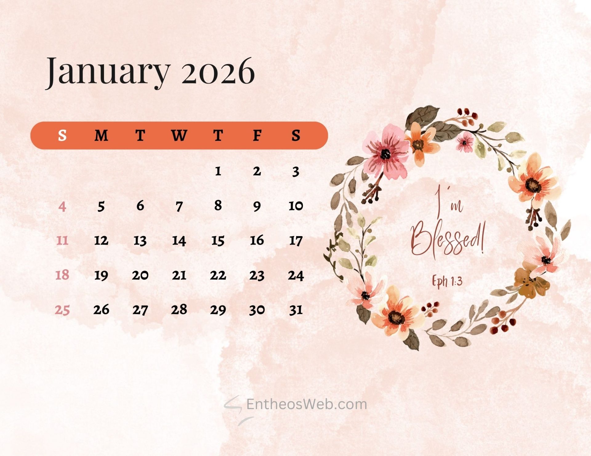 January 2026 Printable Calendars