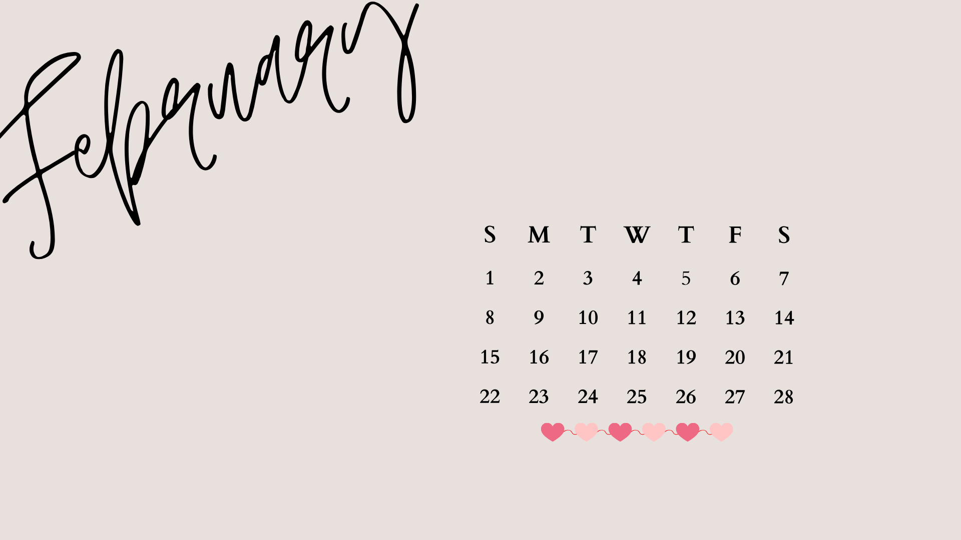 Free February 2026 Desktop Calendar Background (EASY DOWNLOAD)
