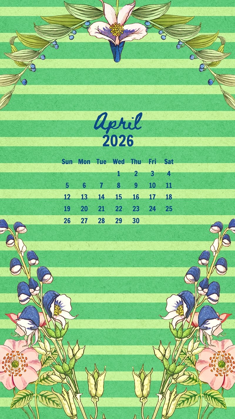 2022 April Calendar Image Wallpaper