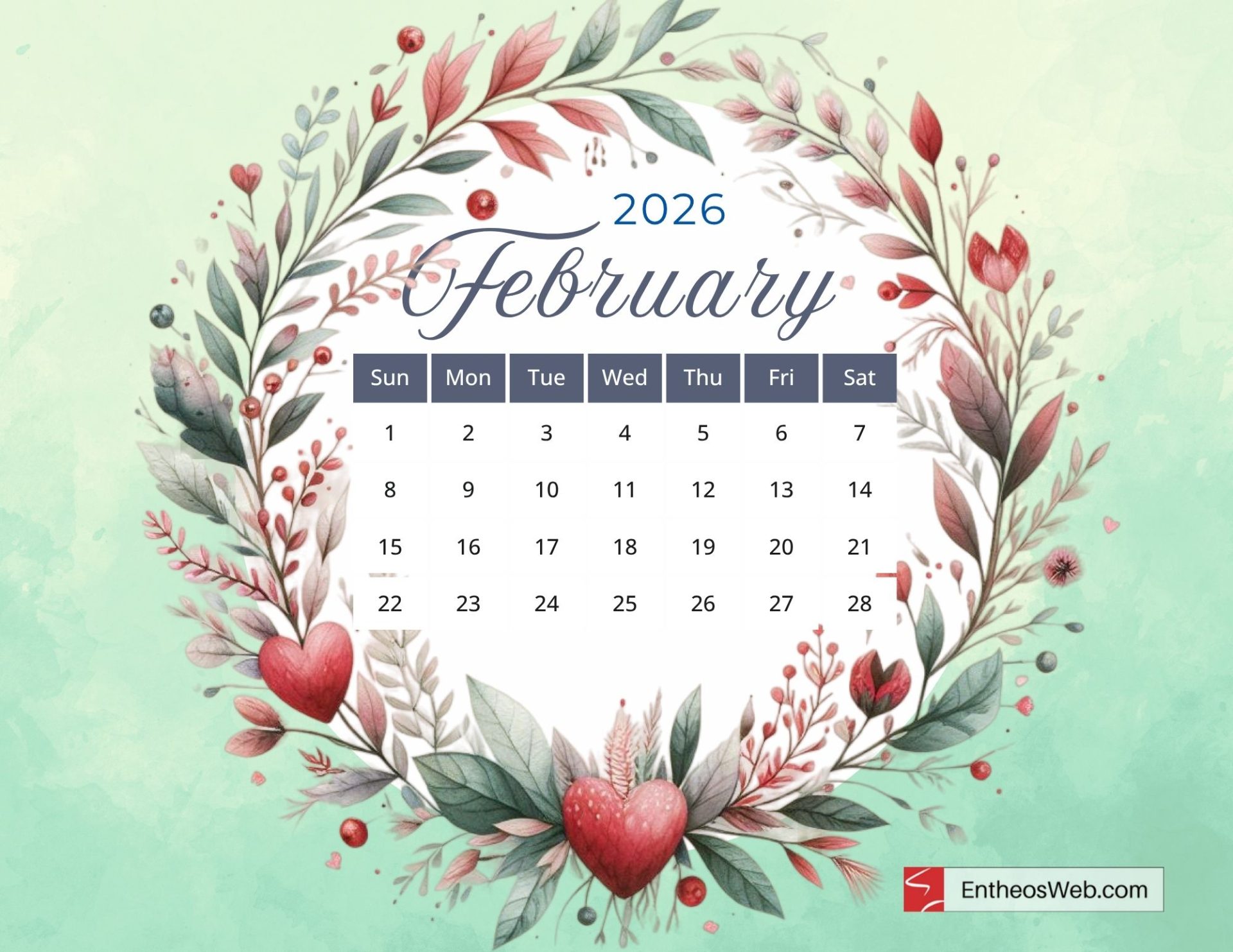 February 2026 Printable Calendars