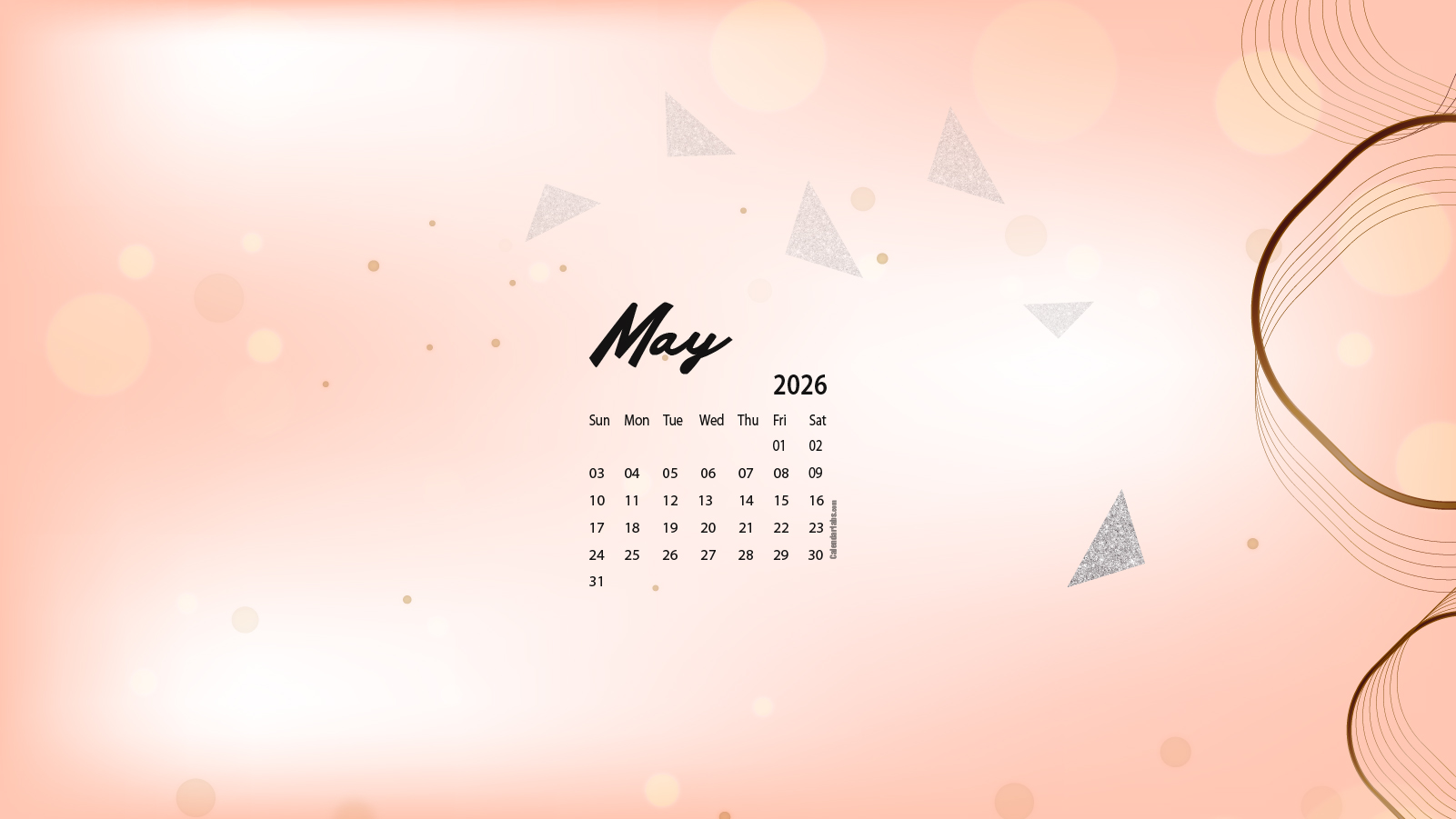 May 2026 Desktop Wallpaper Calendar