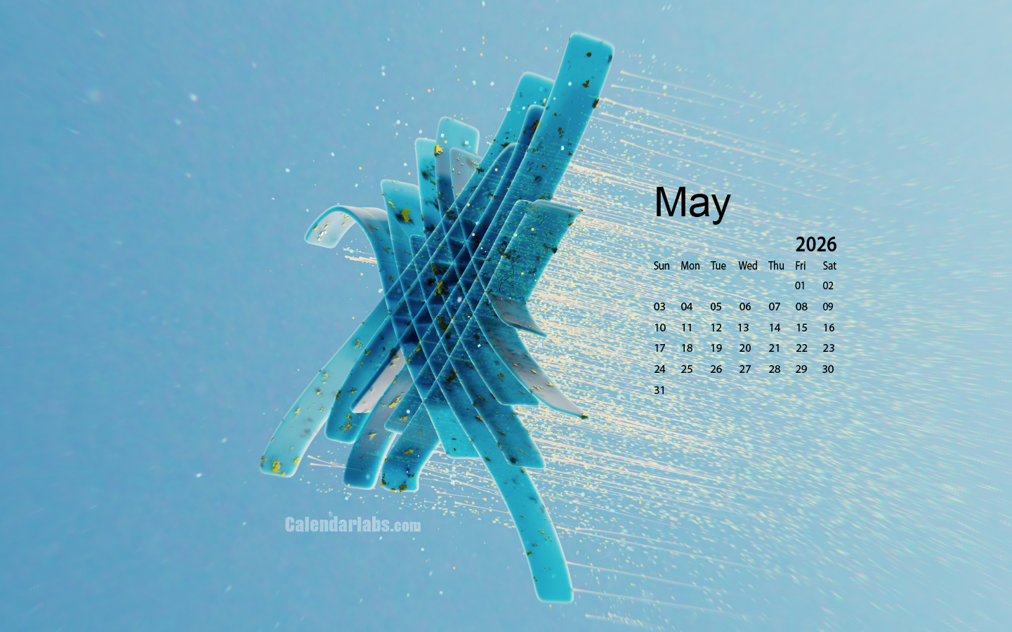 May 2026 Desktop Wallpaper Calendar