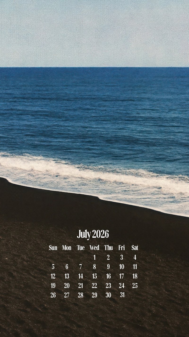 July 2025 Calendar Image Wallpaper