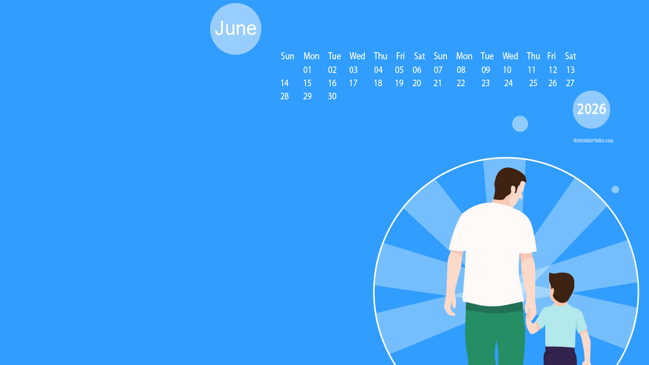June 2026 Desktop Wallpaper Calendar
